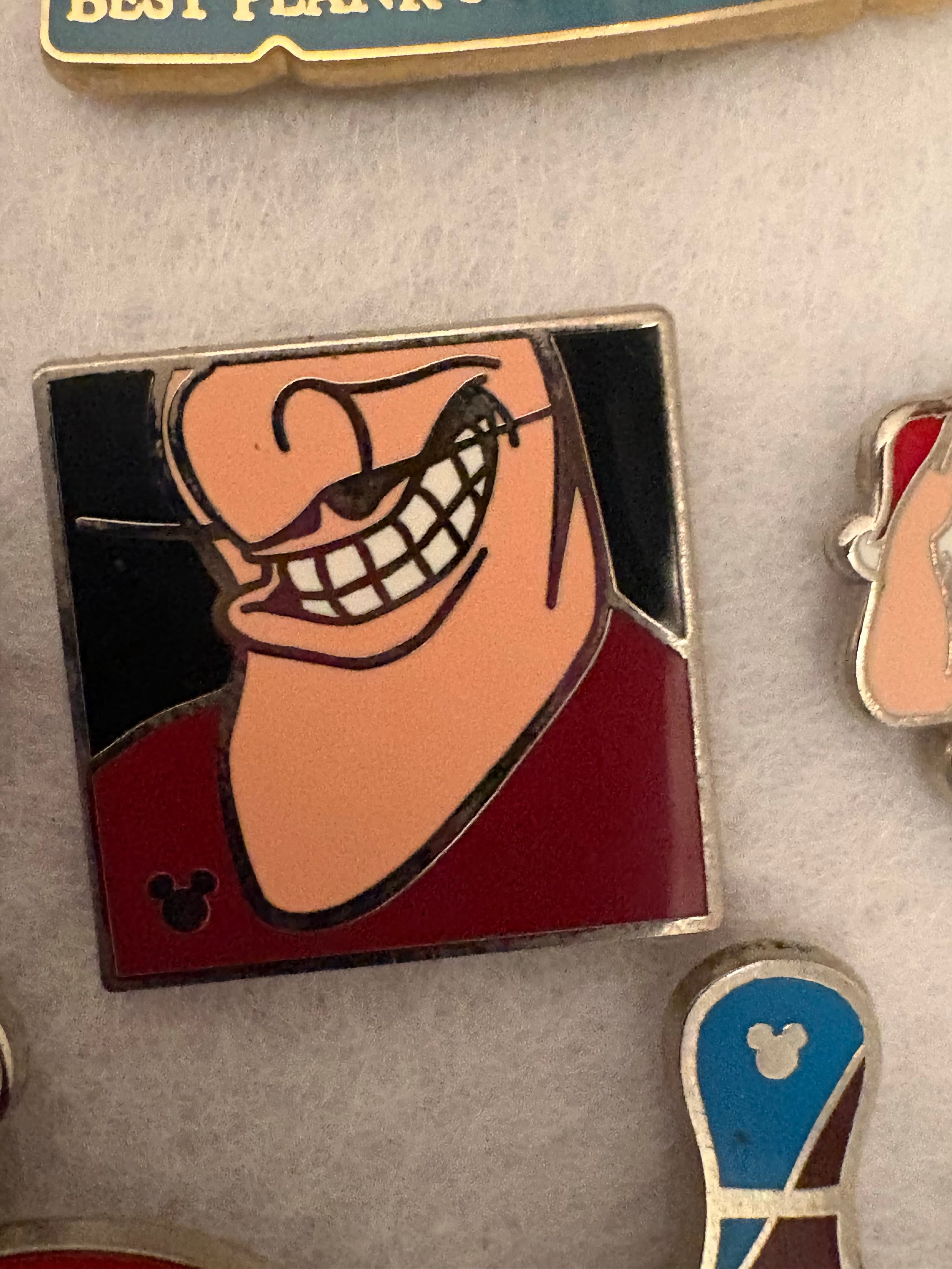 Smiling Villains Captain Hook Hidden Mickey Pin