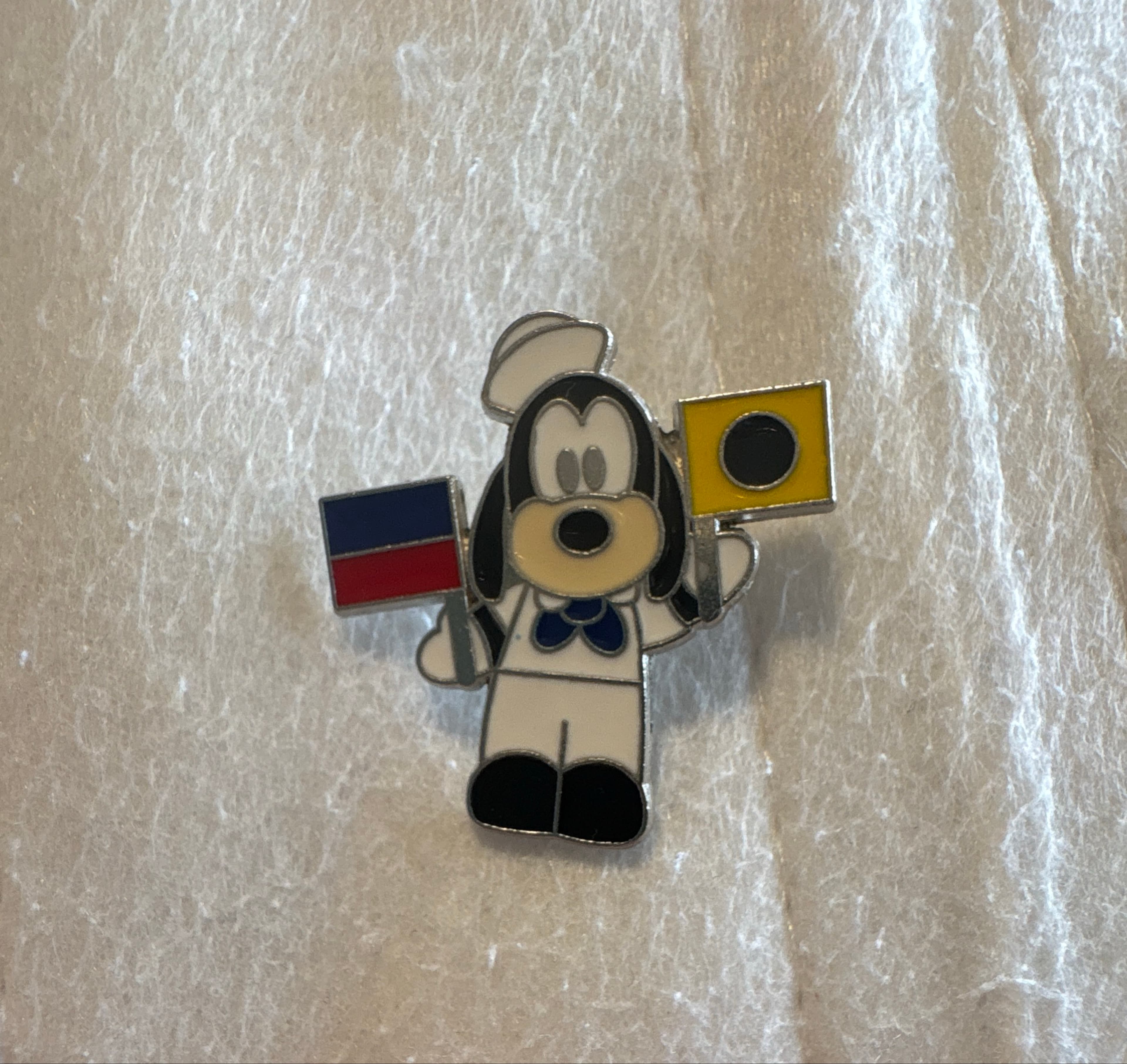 Sailor Goofy with Nautical Signal Flags