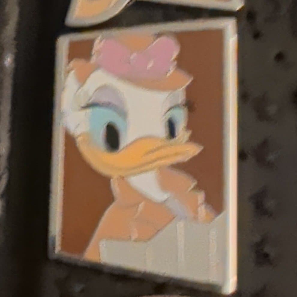 Daisy Duck - Hidden Mickey - DCA Construction Fence - 2013