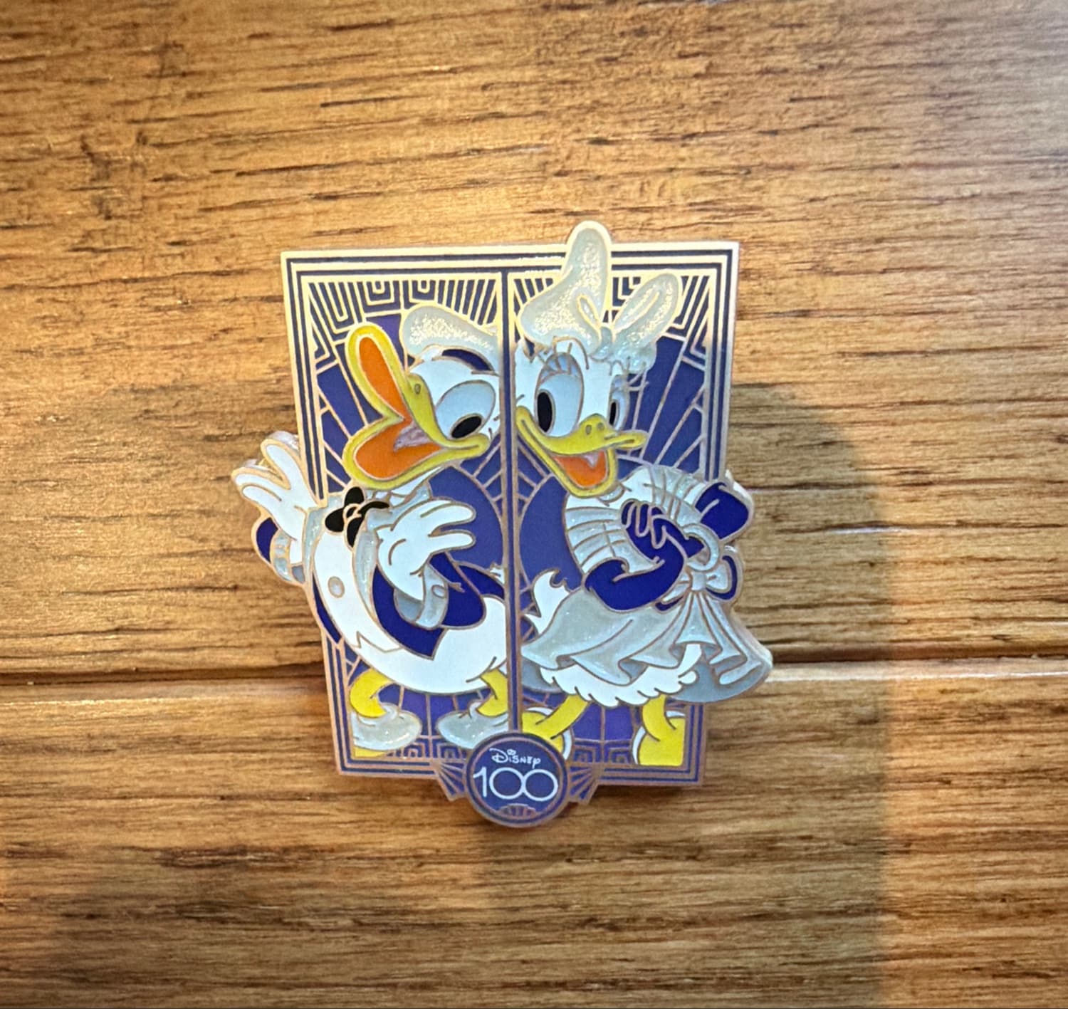 Donald and Daisy Duck Disney100 Platinum Celebration Pin