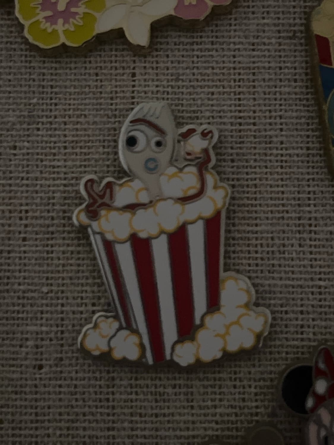 Forky Inside a Popcorn Bucket