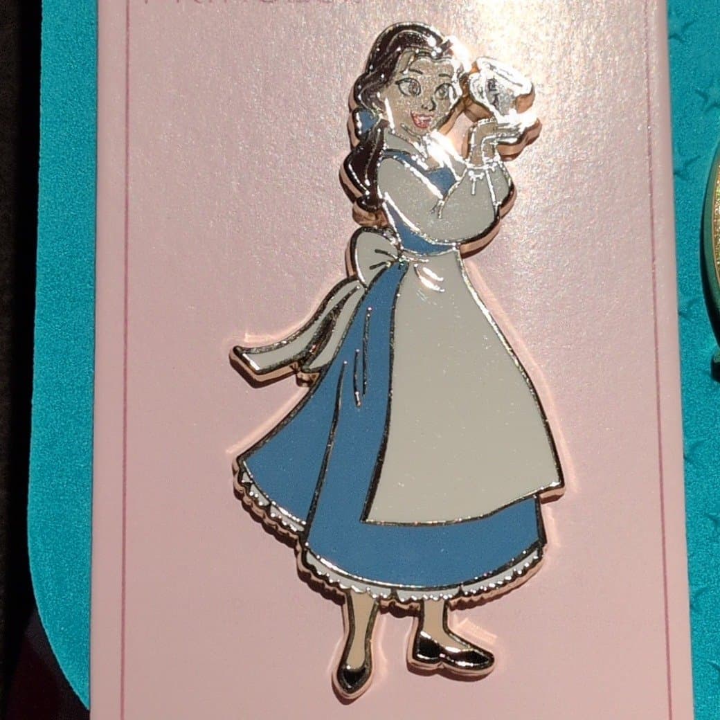 Disney Princess Beauty and the Beast Provincial Belle with Chip Jumbo Collectible Trading Pin front