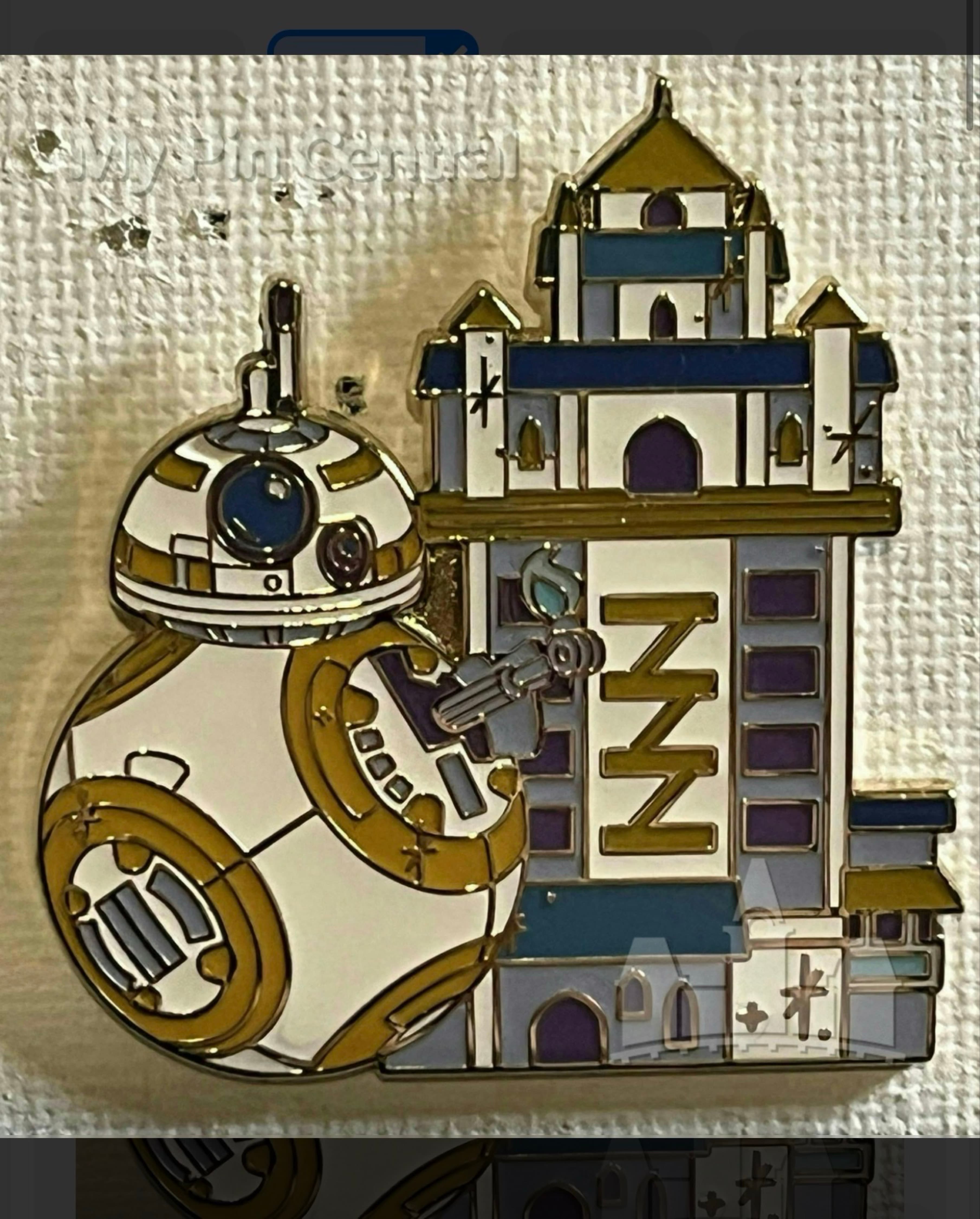 BB-8 Hollywood Tower of Terror 50th Anniversary Pin