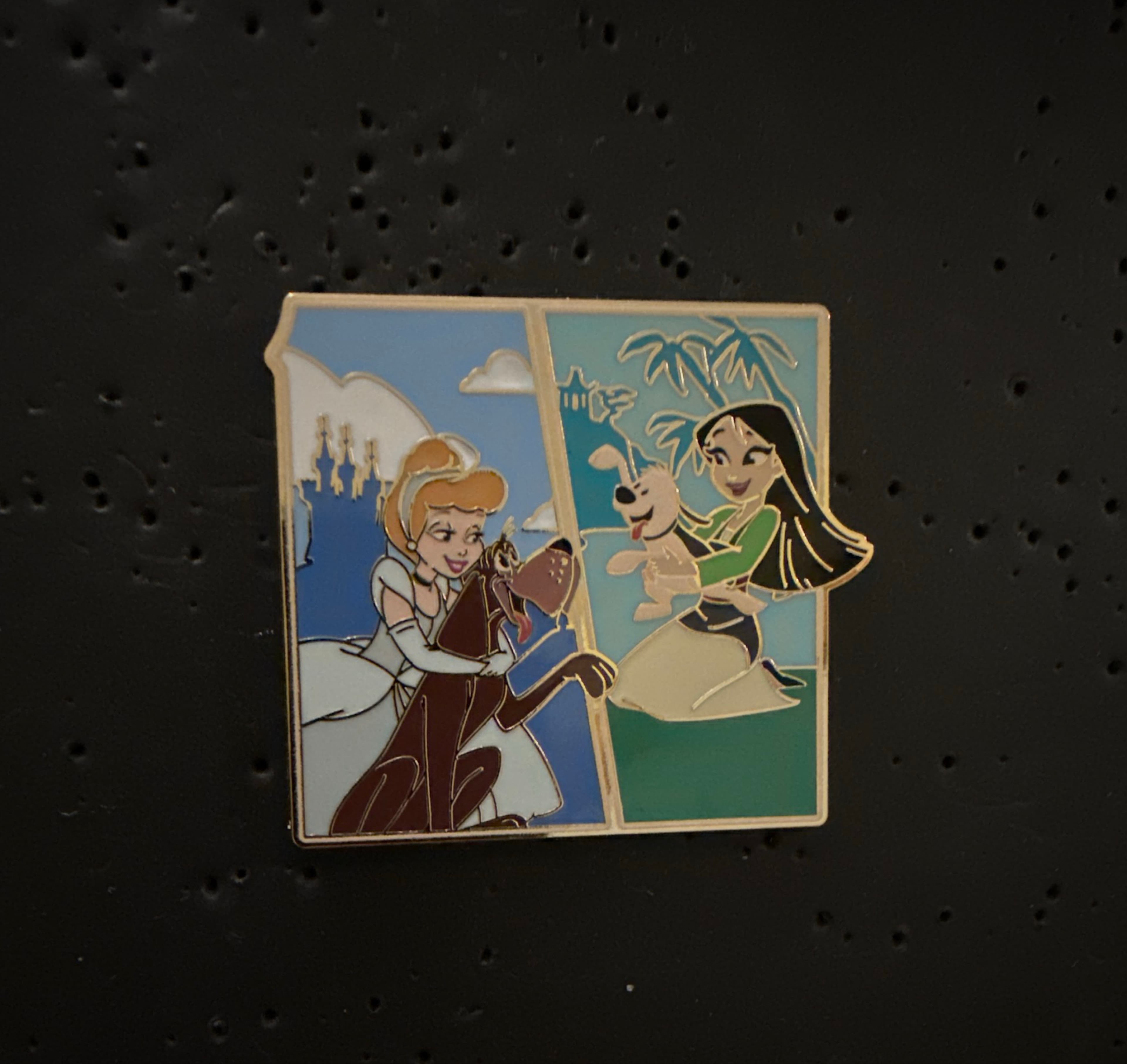 Disney Princess Care for your World Series Mystery Pin Set - Cinderella & Mulan