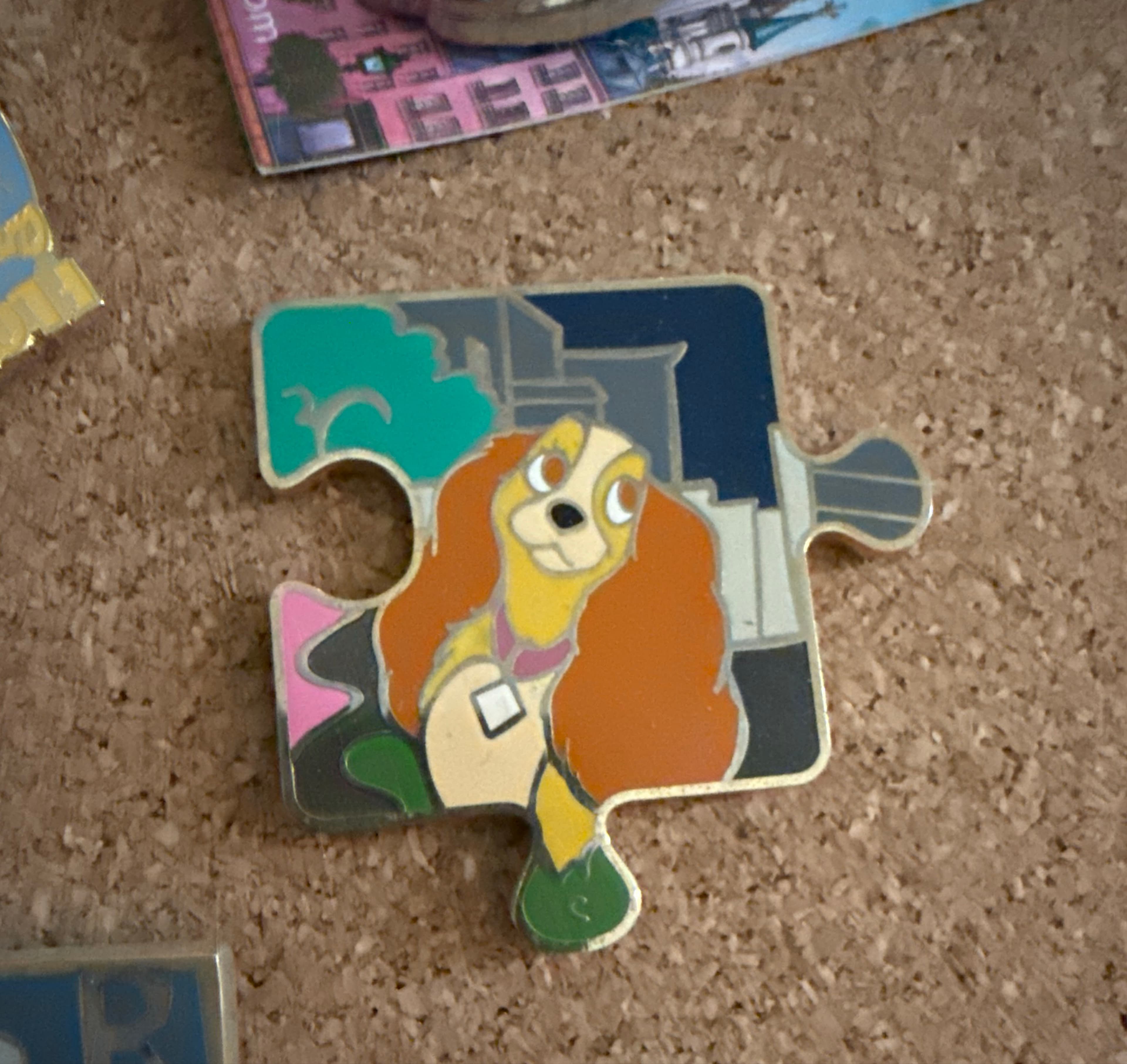 Lady - Lady and the Tramp Character Connection Puzzle Pin