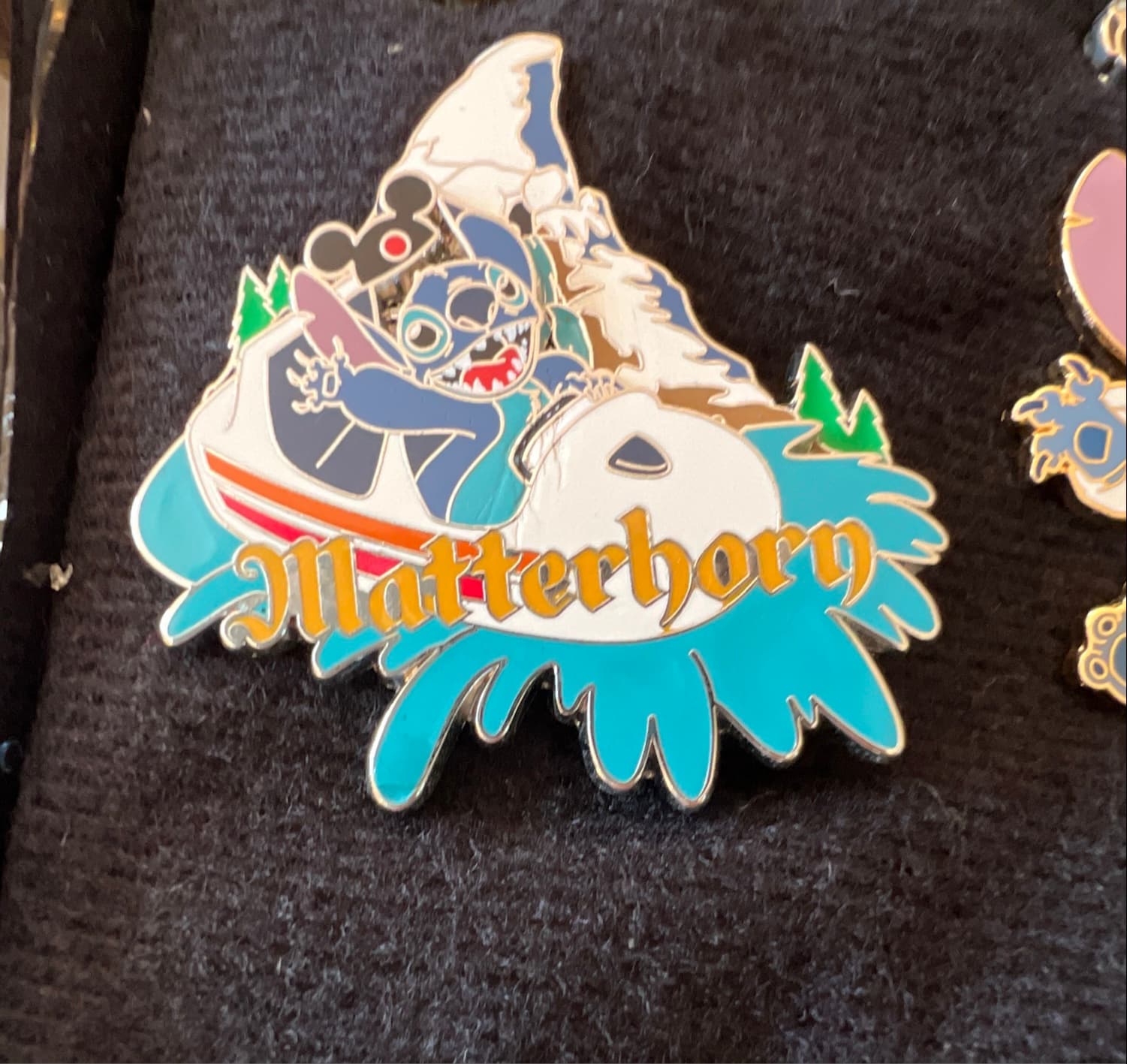 Stitch Riding the Matterhorn