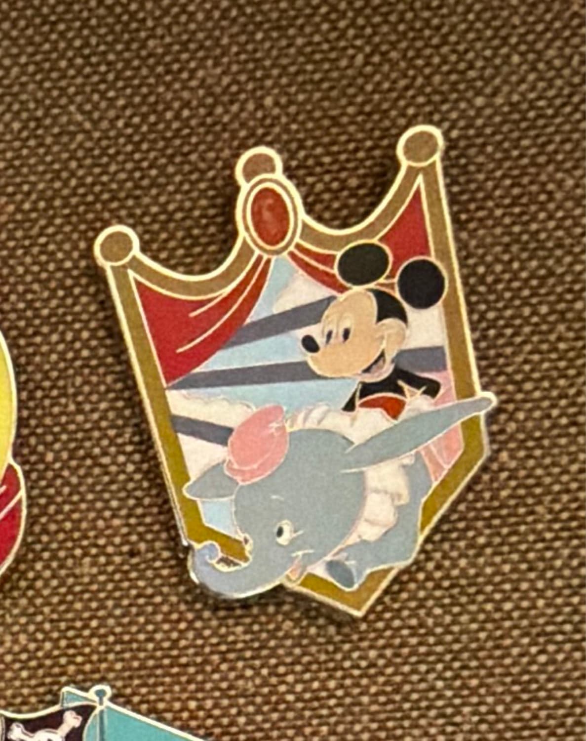 Mickey Mouse on Dumbo the Flying Elephant