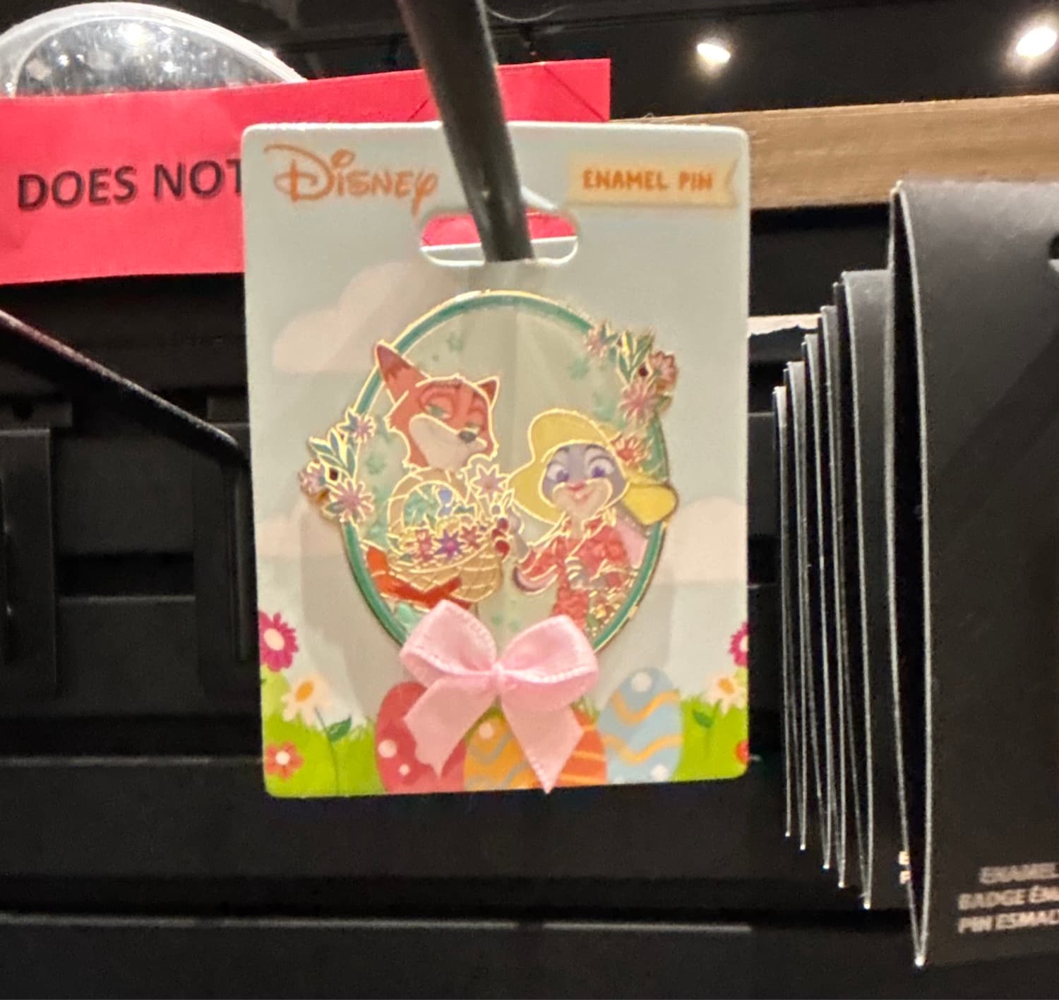 Disney Zootopia Judy & Nick Flower Bow Enamel Pin