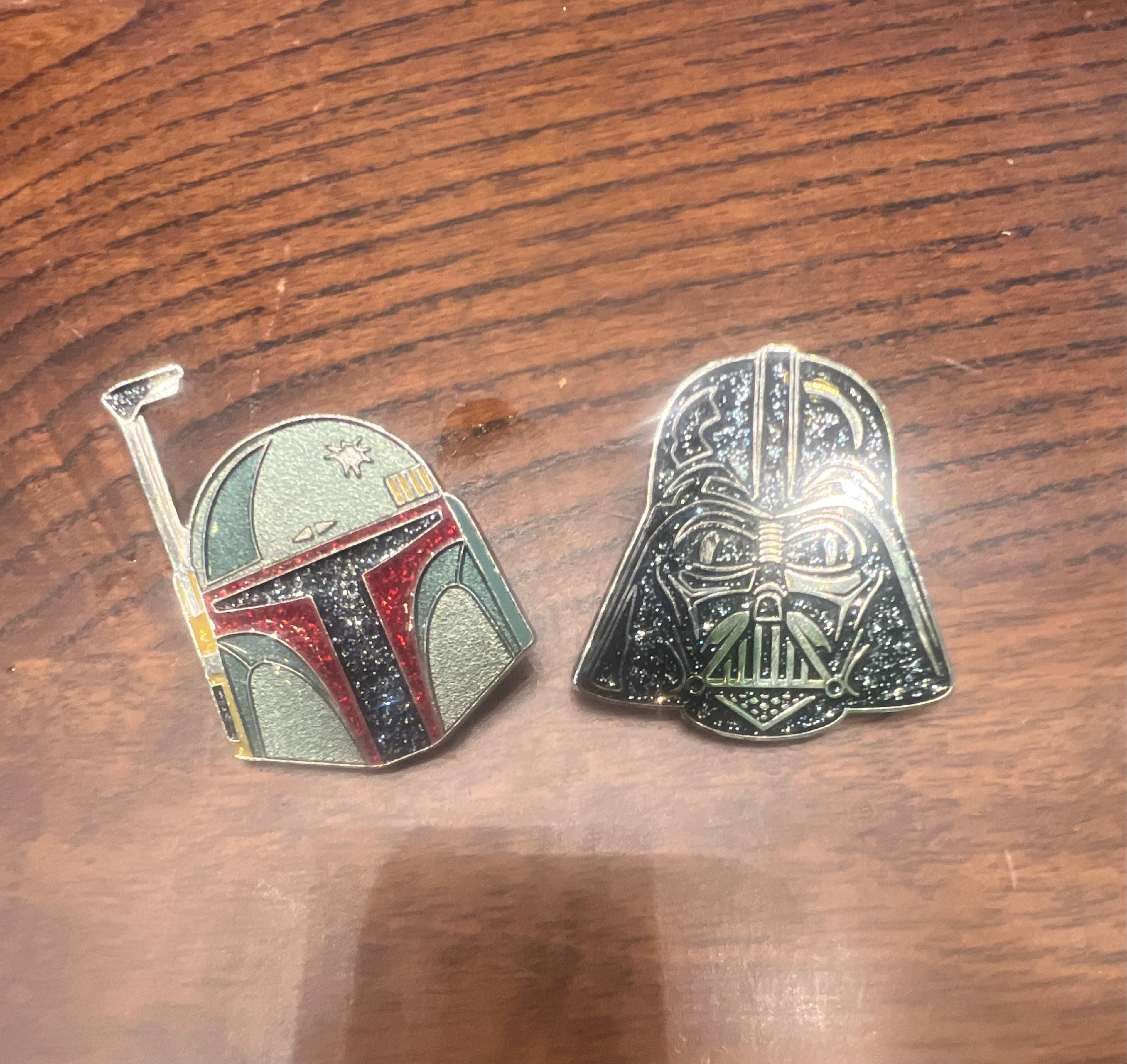 Boba Fett Glitter Helmet - Star Wars Pin Set