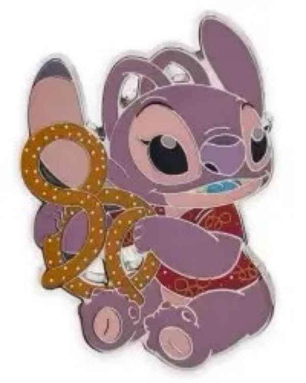 Angel with Pretzel - Stitch Attacks Snacks Series - January