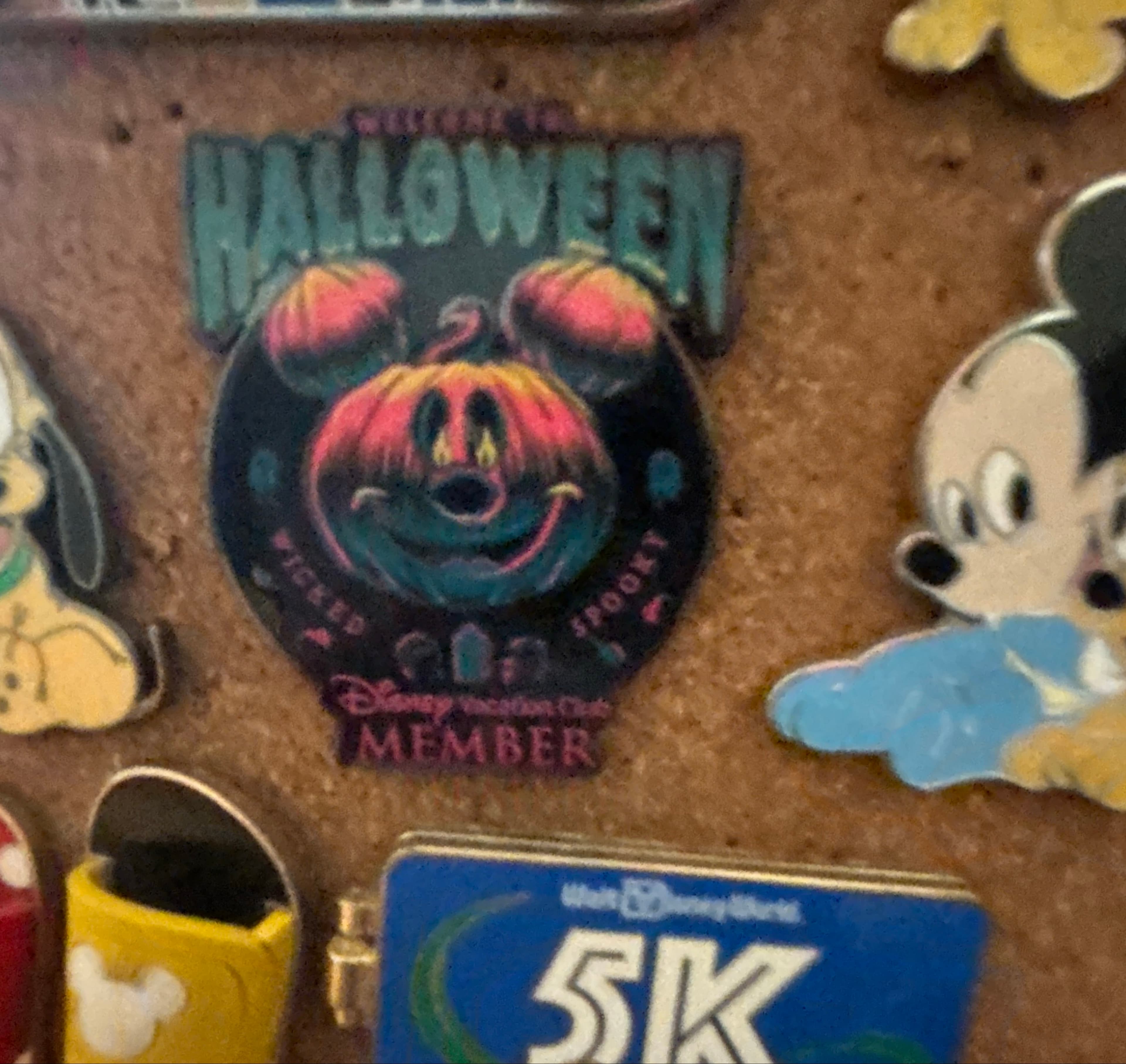 Mickey Pumpkin Welcome to Halloween Wicked Spooky Disney Vacation Club Member Pin