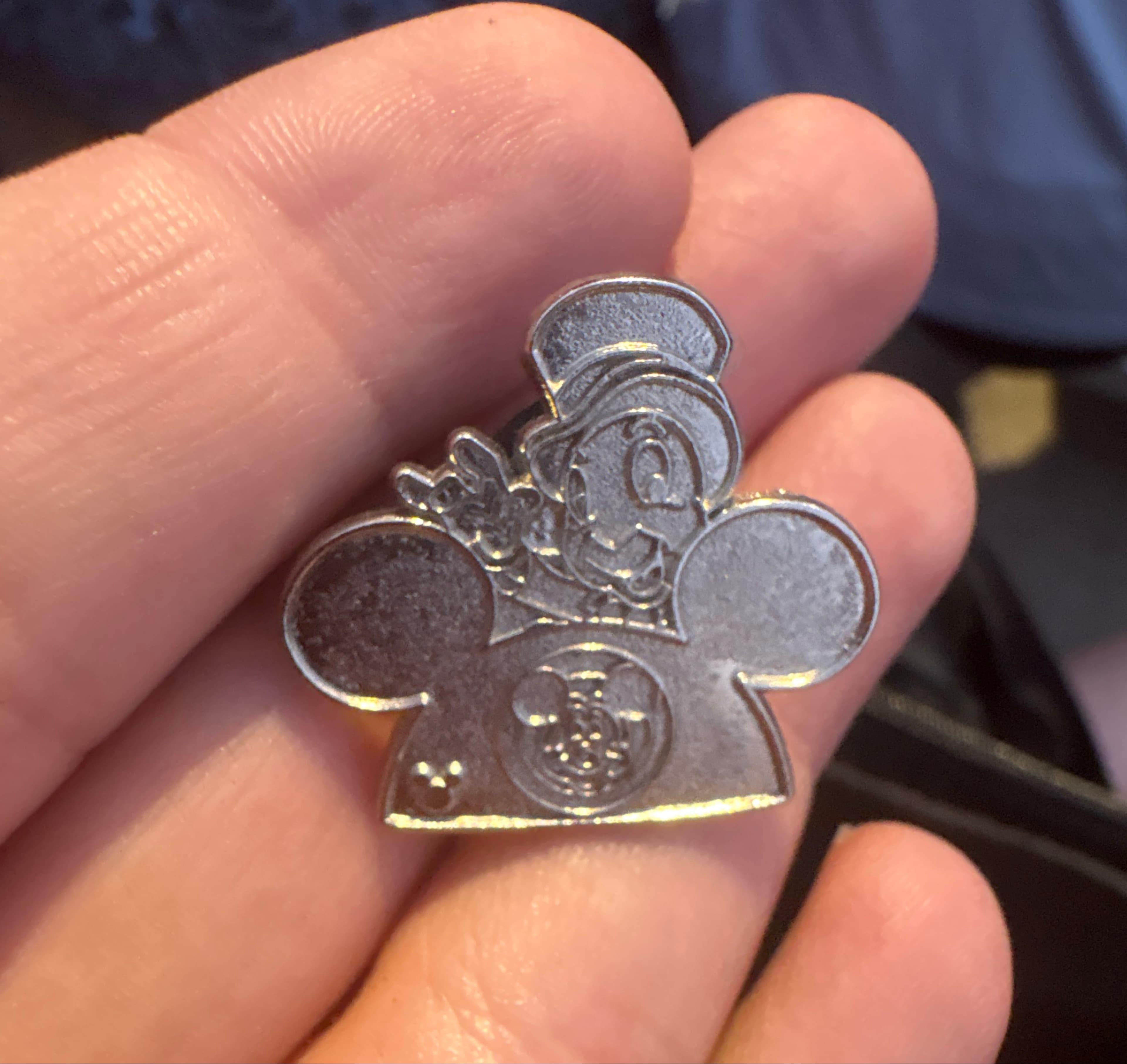 Jiminy Cricket Ear Hat Chaser Pin