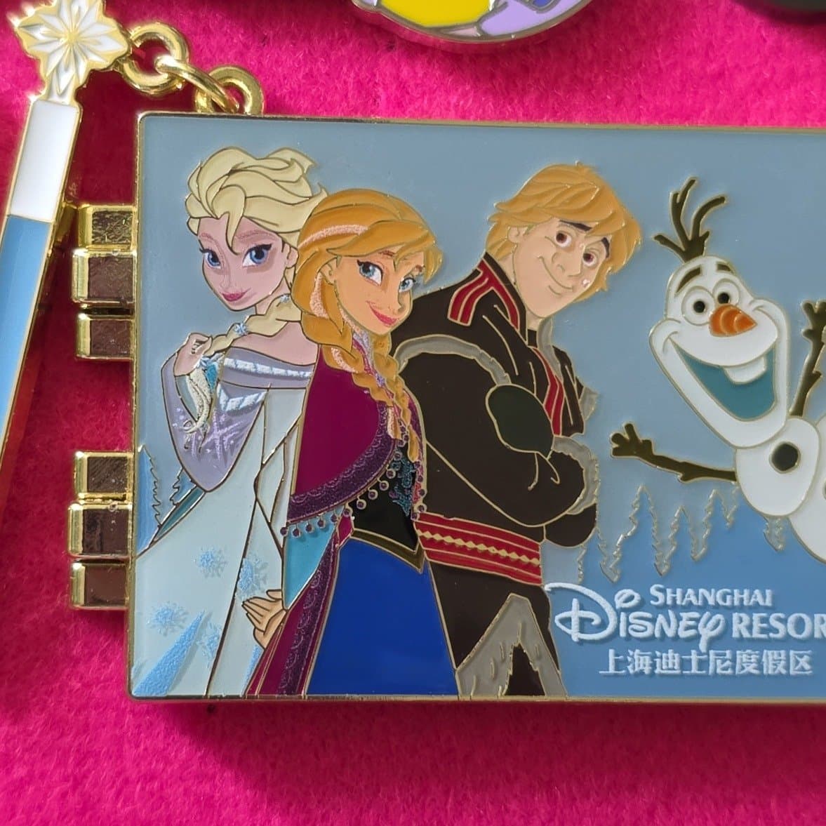 Frozen Anna Elsa Kristoff Olaf Shanghai Disney Resort Pin