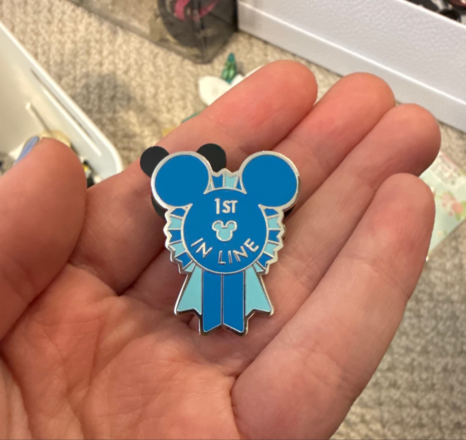 First (1st) in Line Blue Ribbon