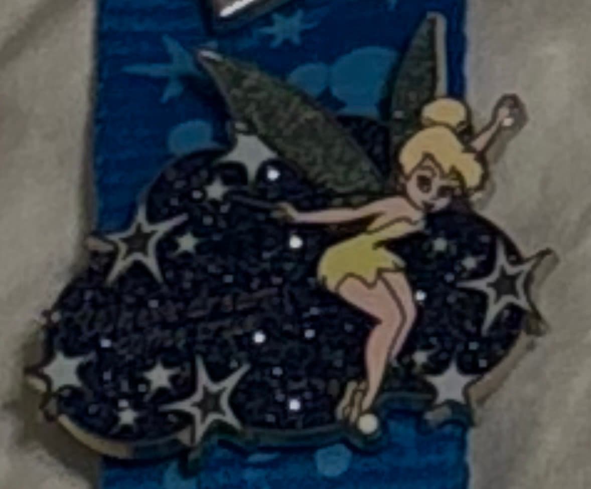 Tinker Bell - Blue Cloud with Light Blue Stars