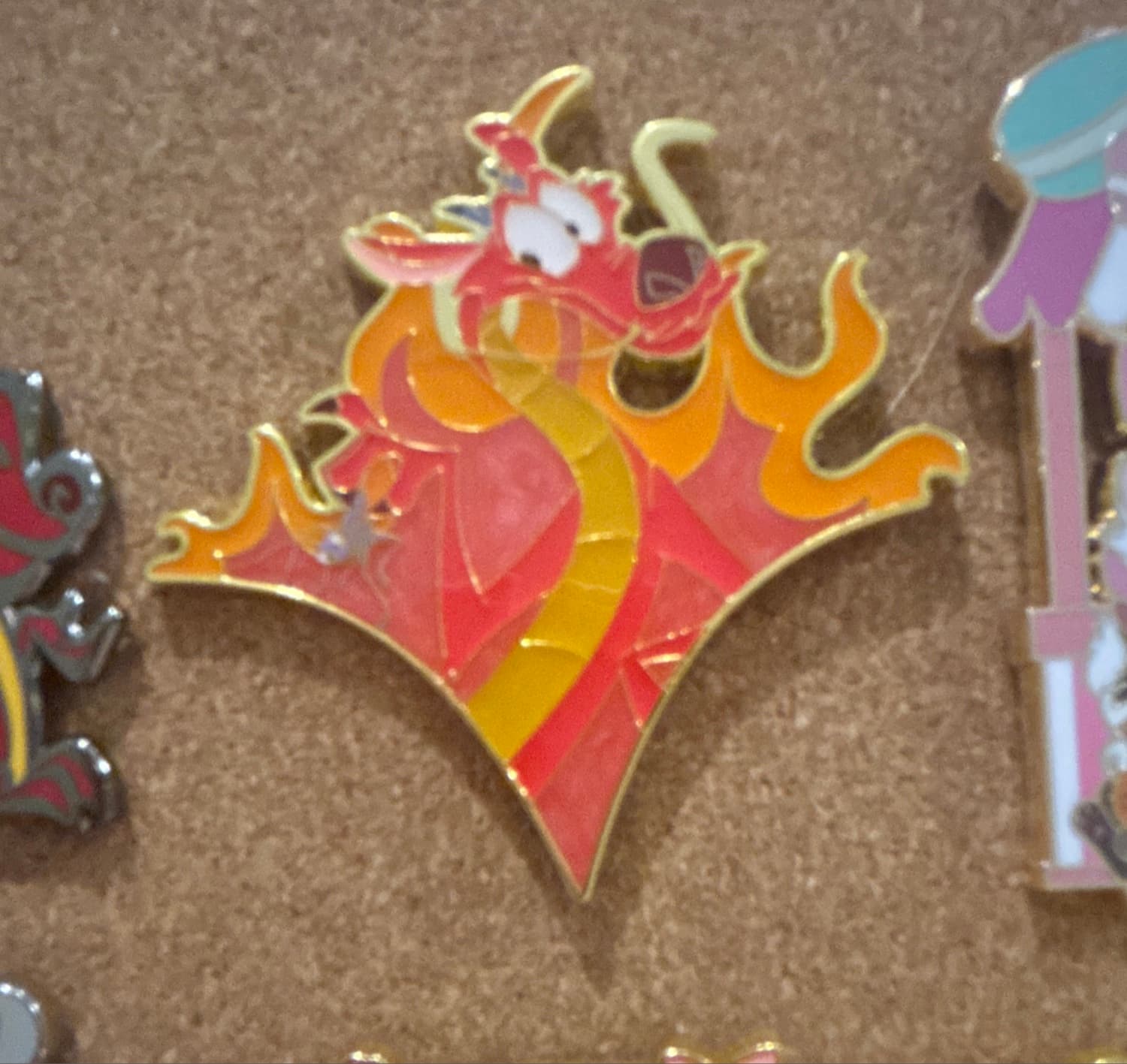 Mulan Characters Flower Puzzle Blind Box Enamel Pin