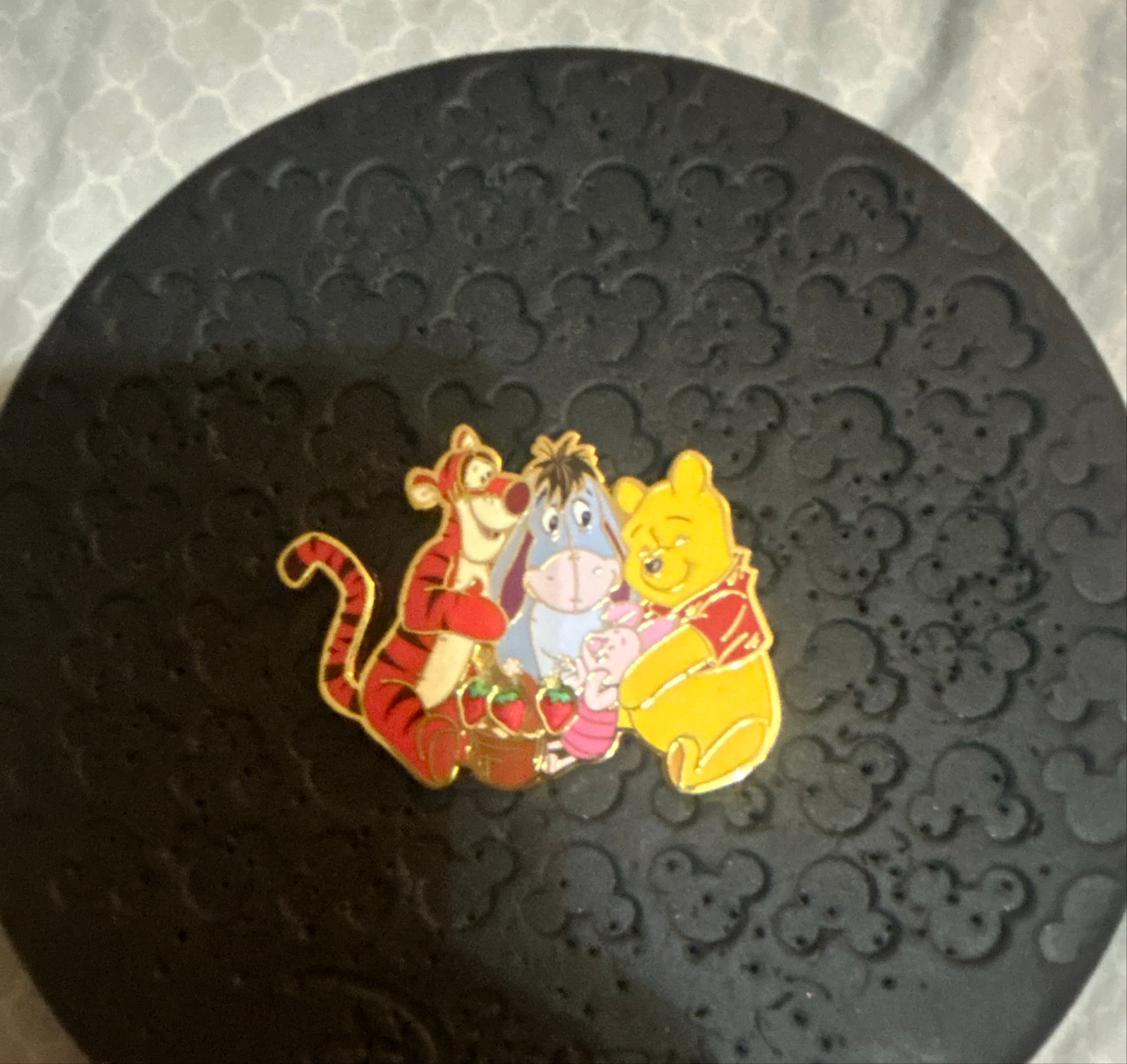 Tigger, Eeyore, and Pooh with Strawberries