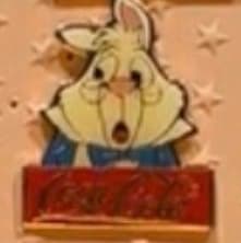 White Rabbit Alice in Wonderland Coca Cola WDW 15th Anniversary Pin