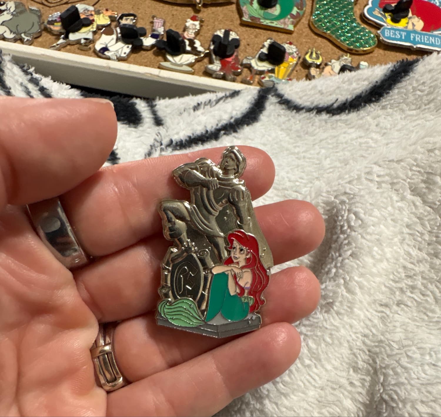 Little Mermaid Eric Statue Open Edition Pin