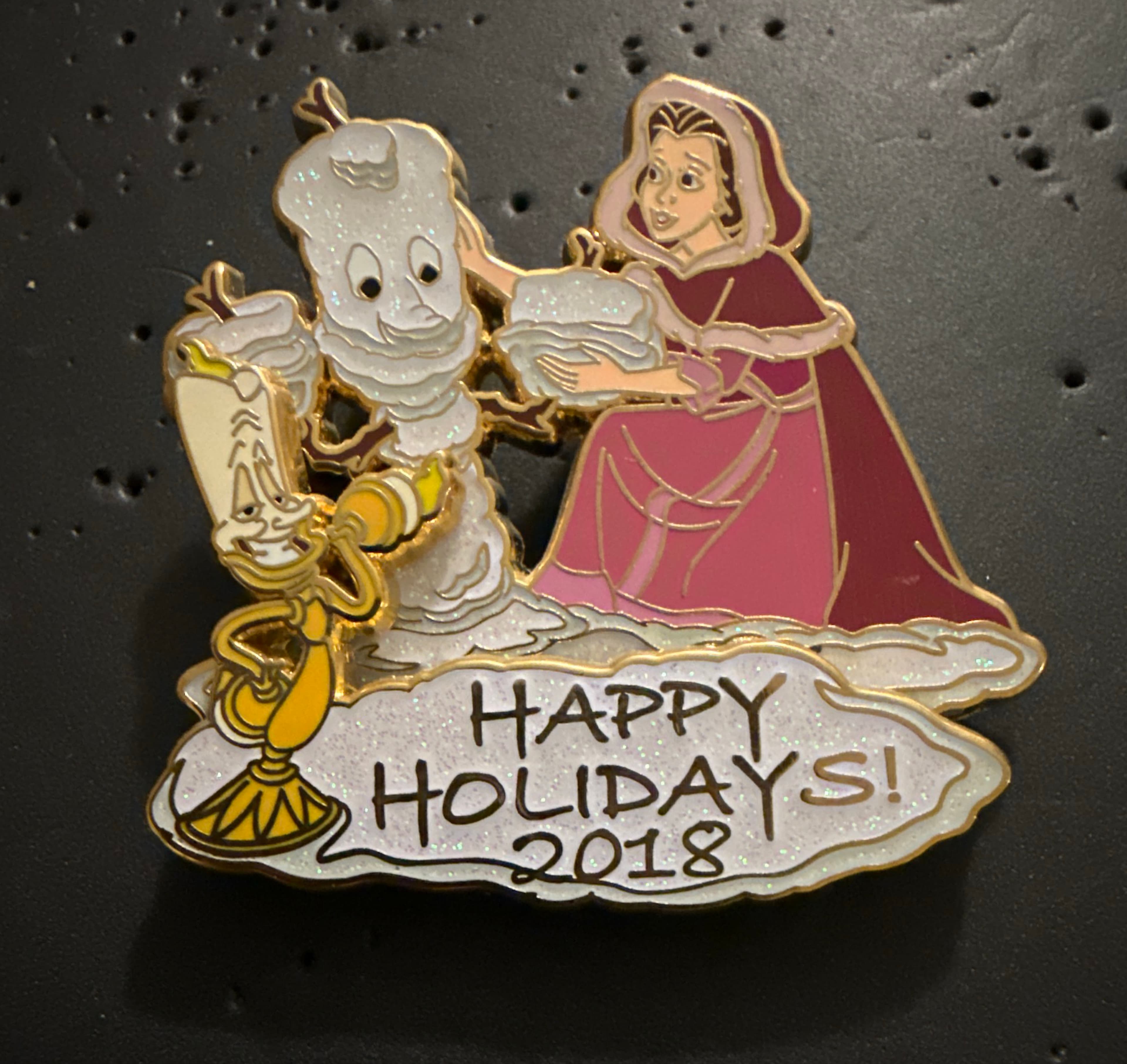 Happy Holidays 2018 - Belle and Lumiere