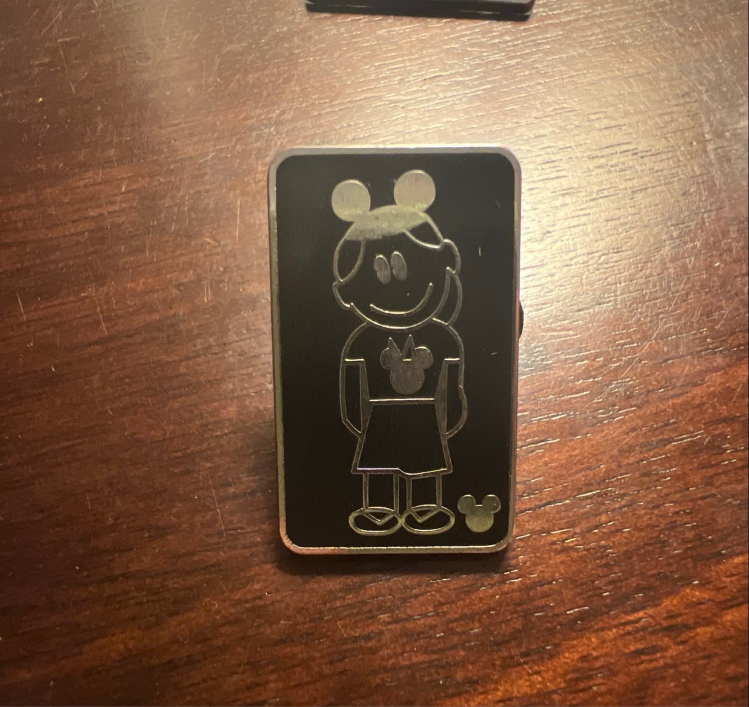 Daughter Wearing Mouse Ears - Silhouette