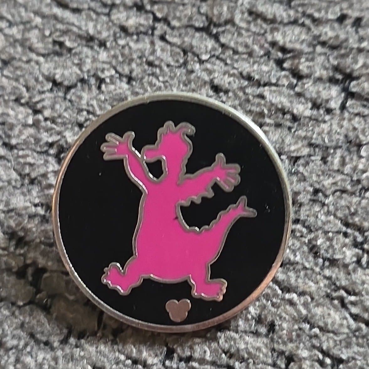 Figment Pink Colorful Hidden Mickey Pin