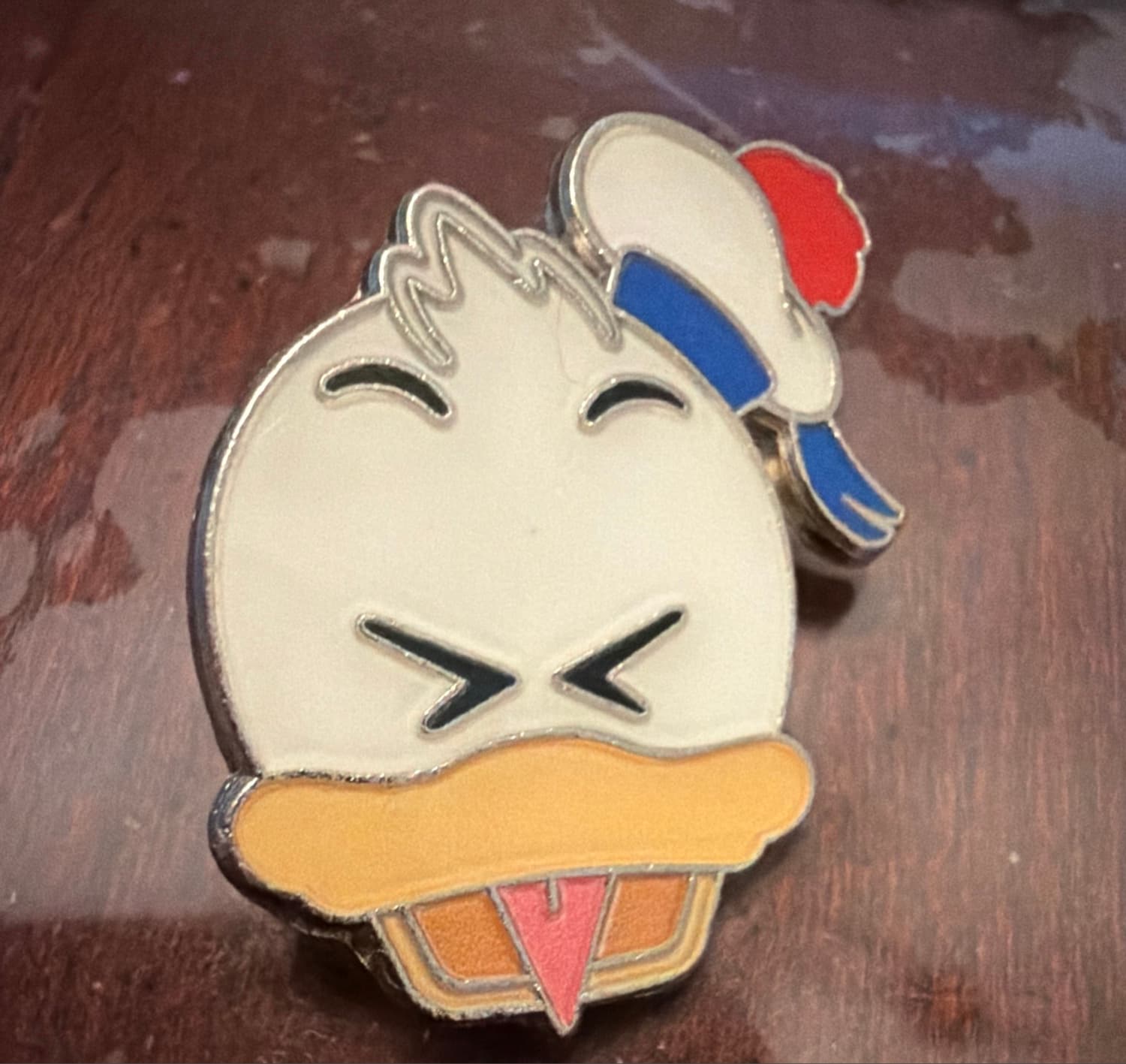 Donald Duck Happy Head with Tongue Out
