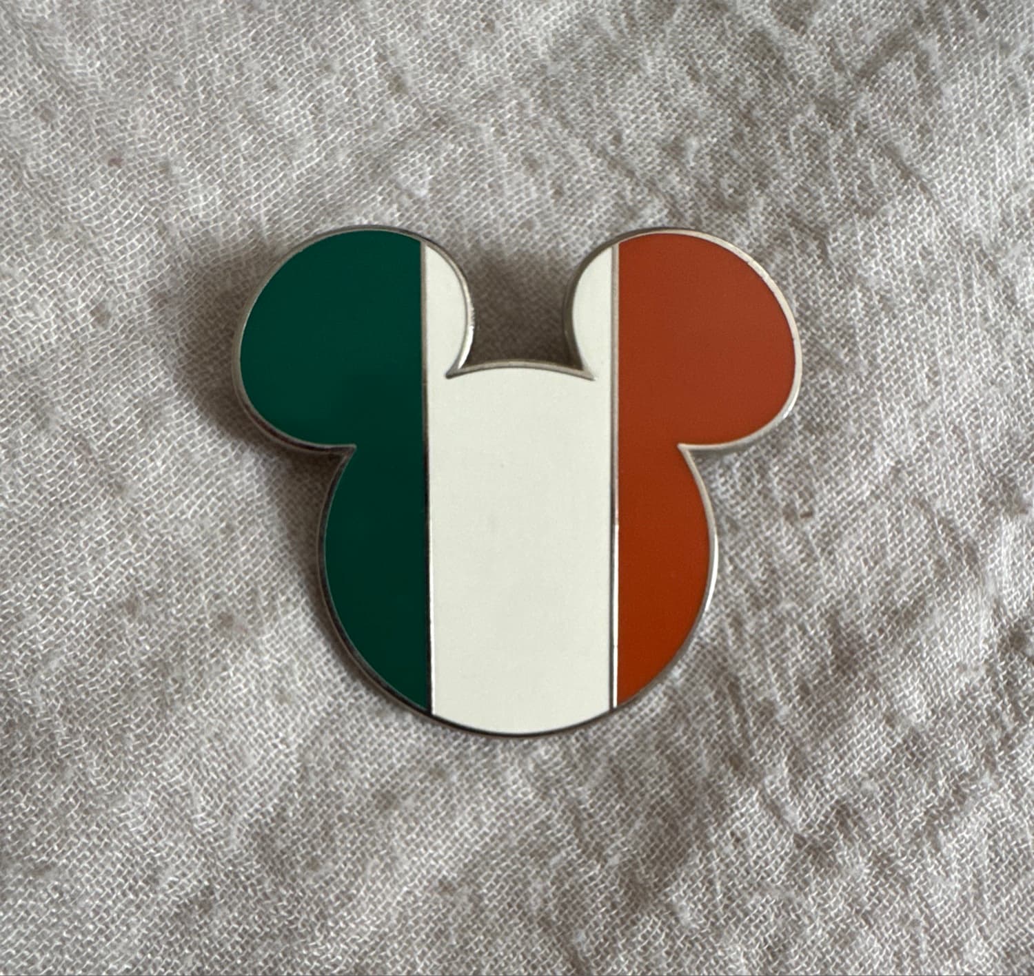 Mickey Head Ireland Flag Pin