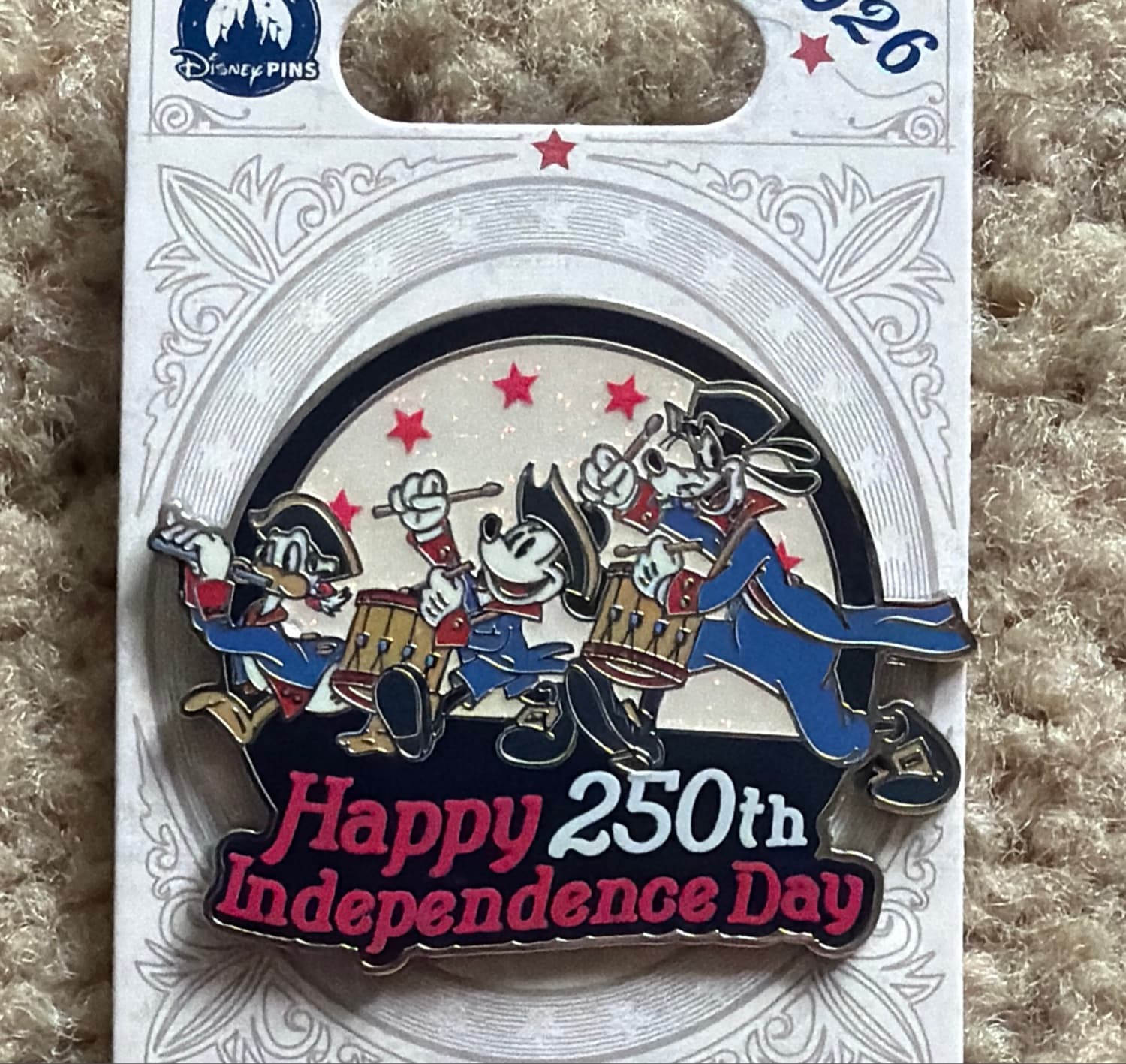 Mickey Mouse and Friends ''Happy 250th Independence Day'' 4th of July 2026 Pin