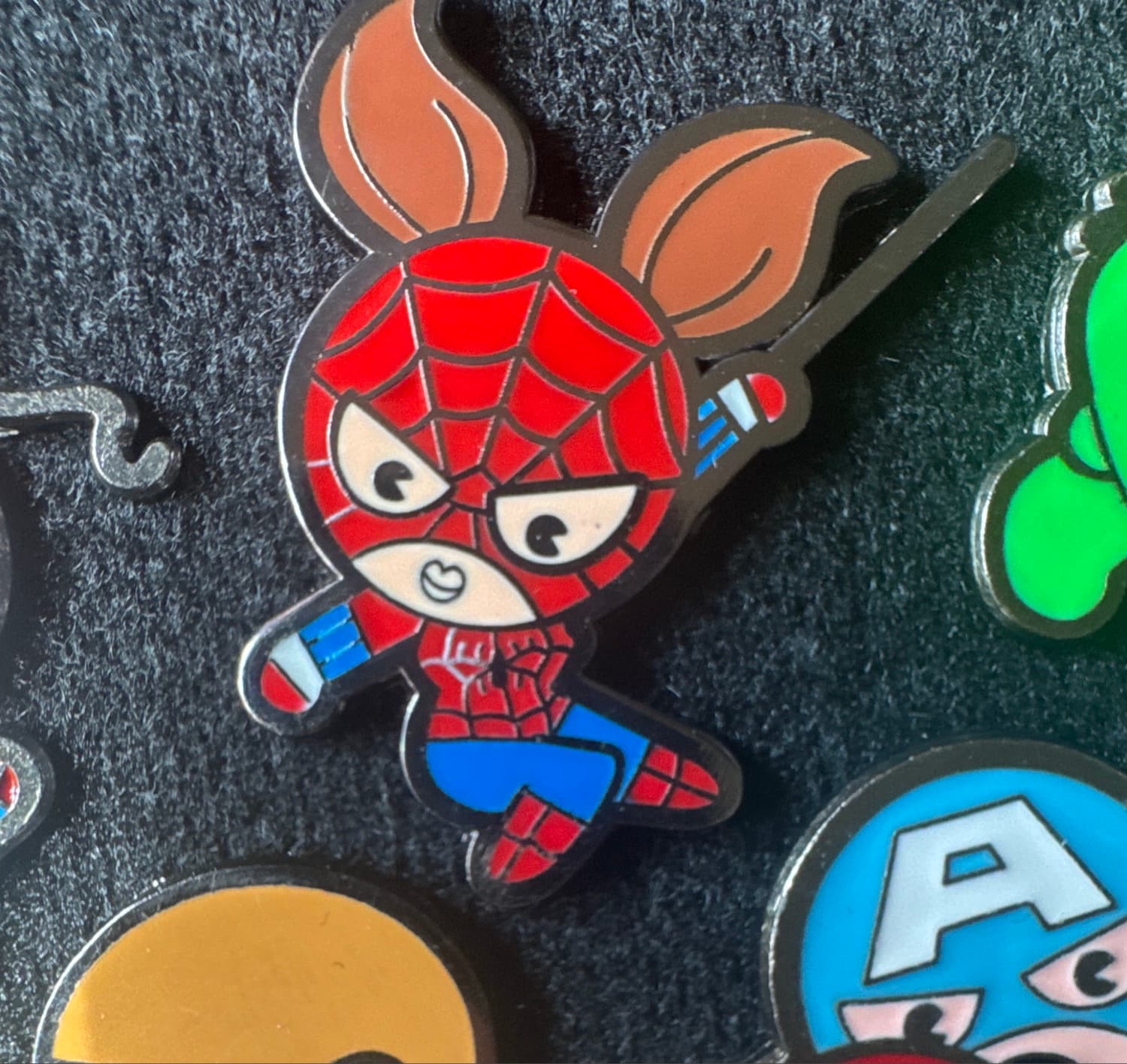 Spider-Woman Kawaii Hidden Mickey Pin