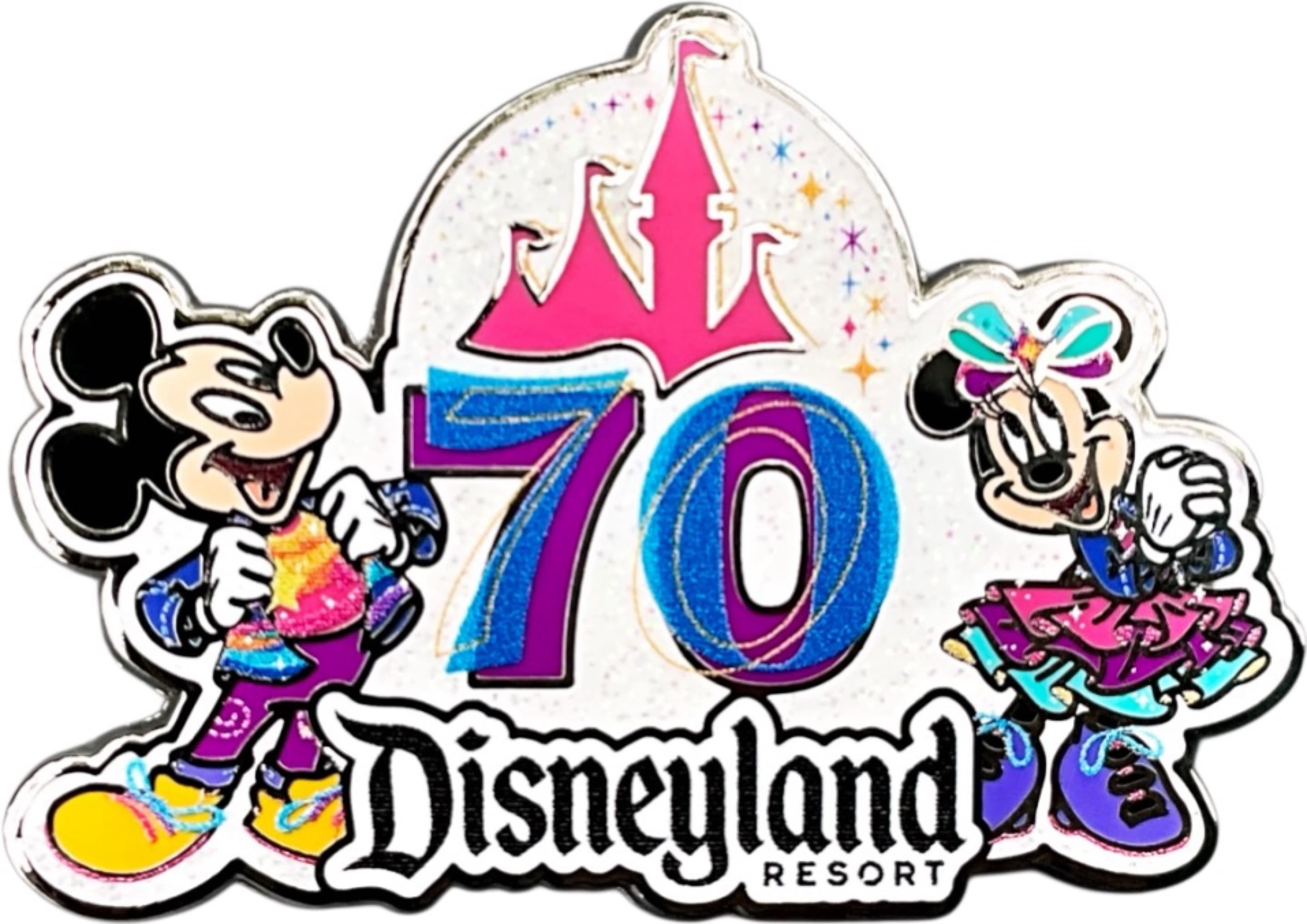 Disneyland 70th Anniversary Vacation Package Mickey Mouse and Minnie Mouse front