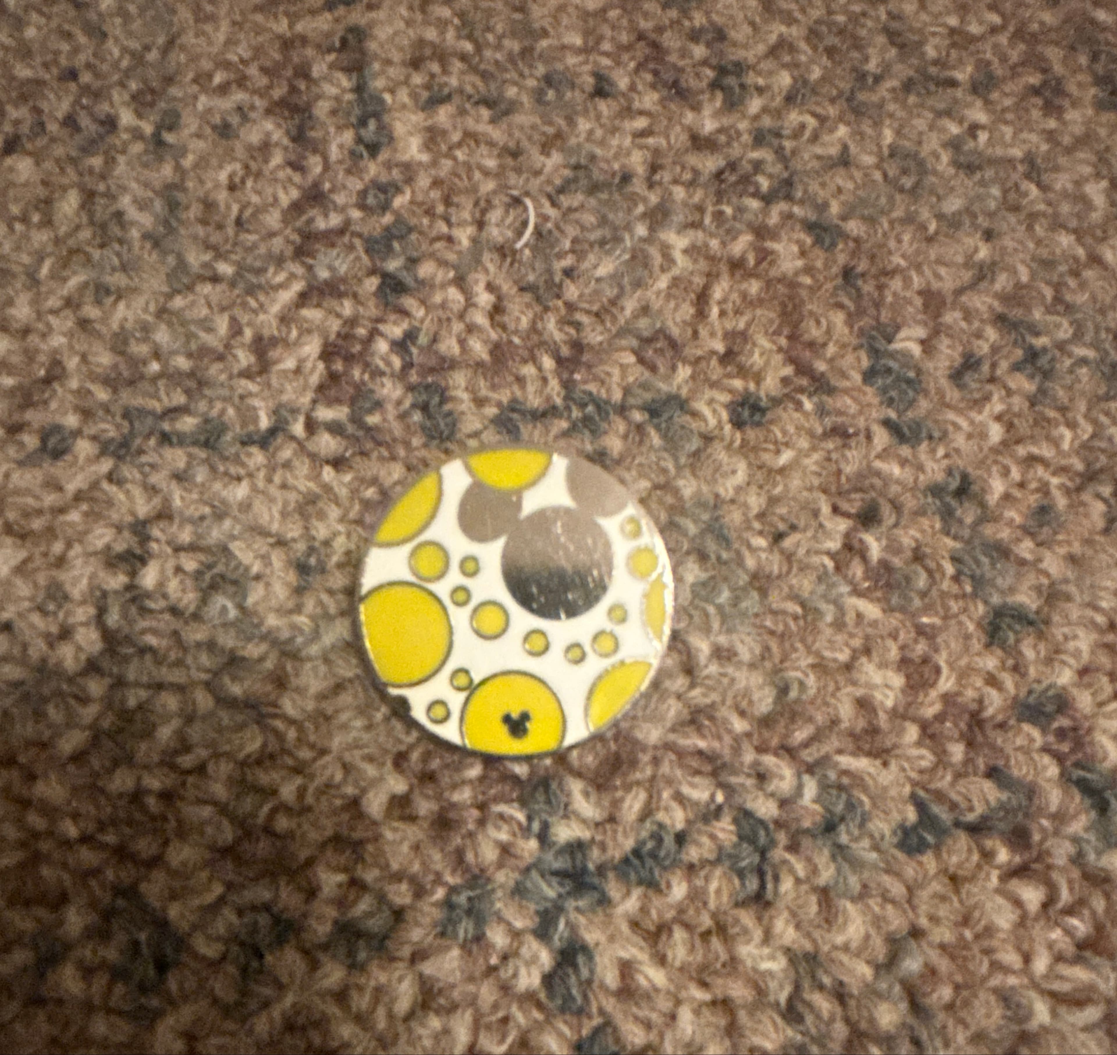 Yellow Polka Dots Pin