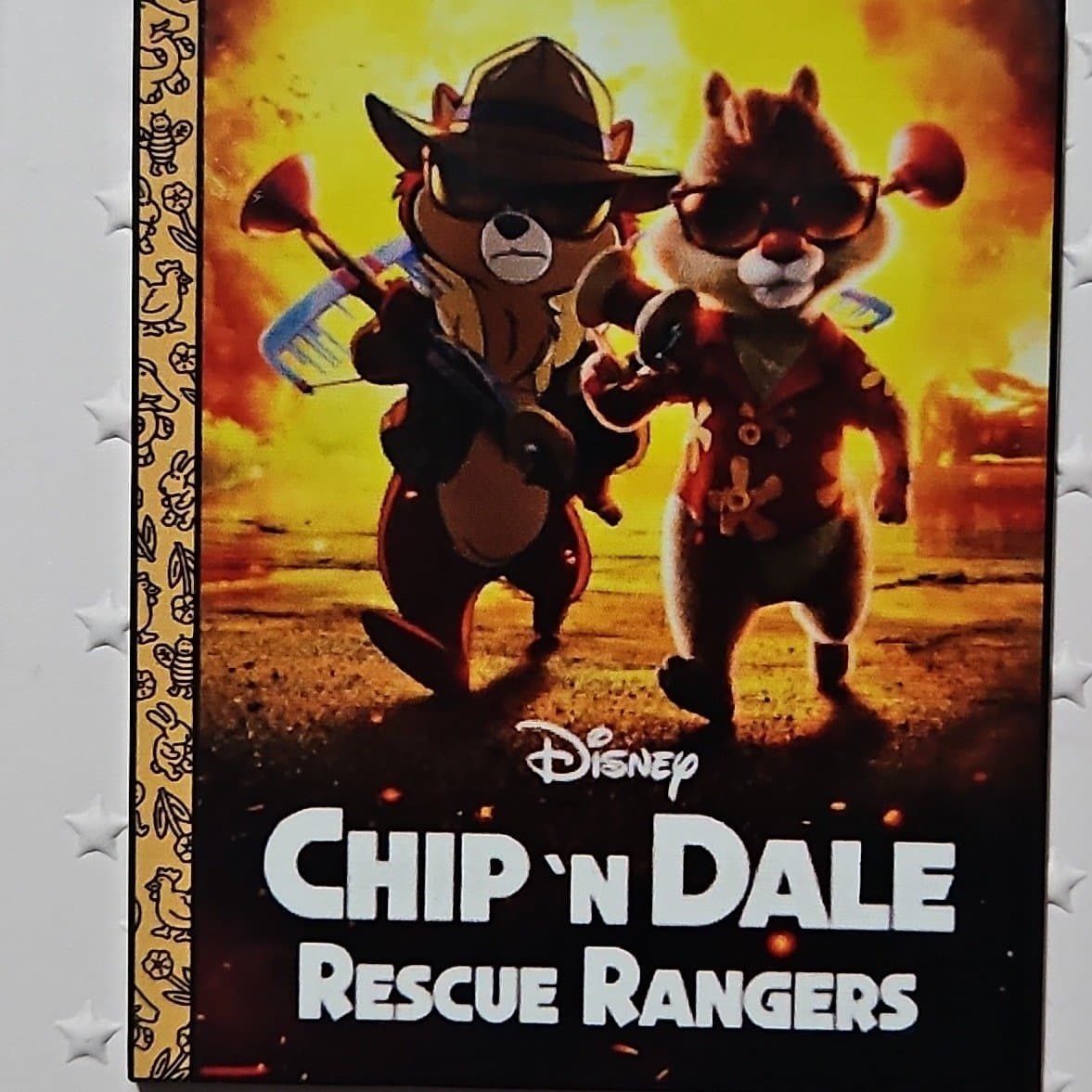 Fantasy-Chip 'n Dale Rescue Rangersrs 2022 Movie Little Golden Book Cover Fantasy Pin