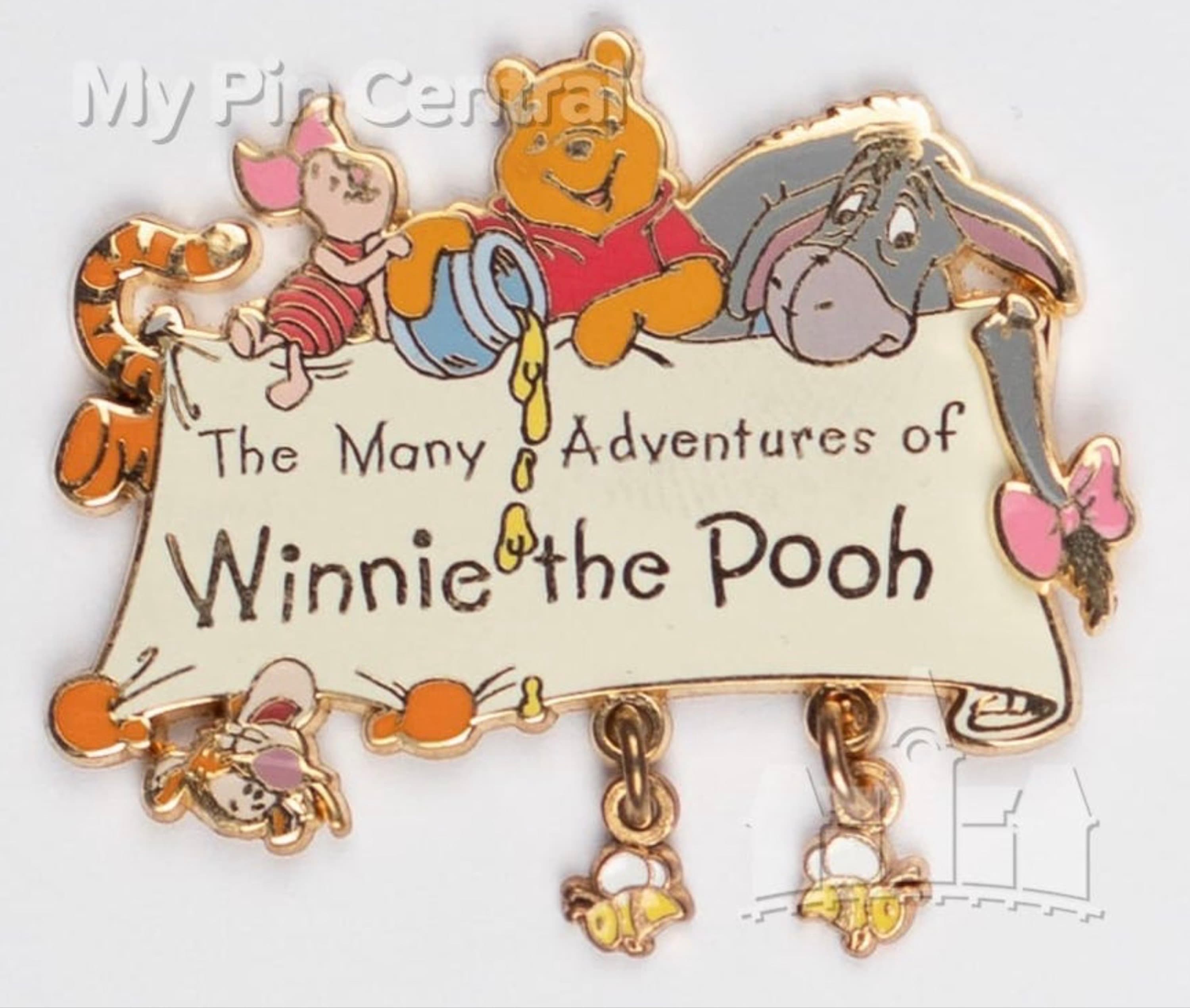 The Many Adventures of Winnie the Pooh Dangle Logo with Bees