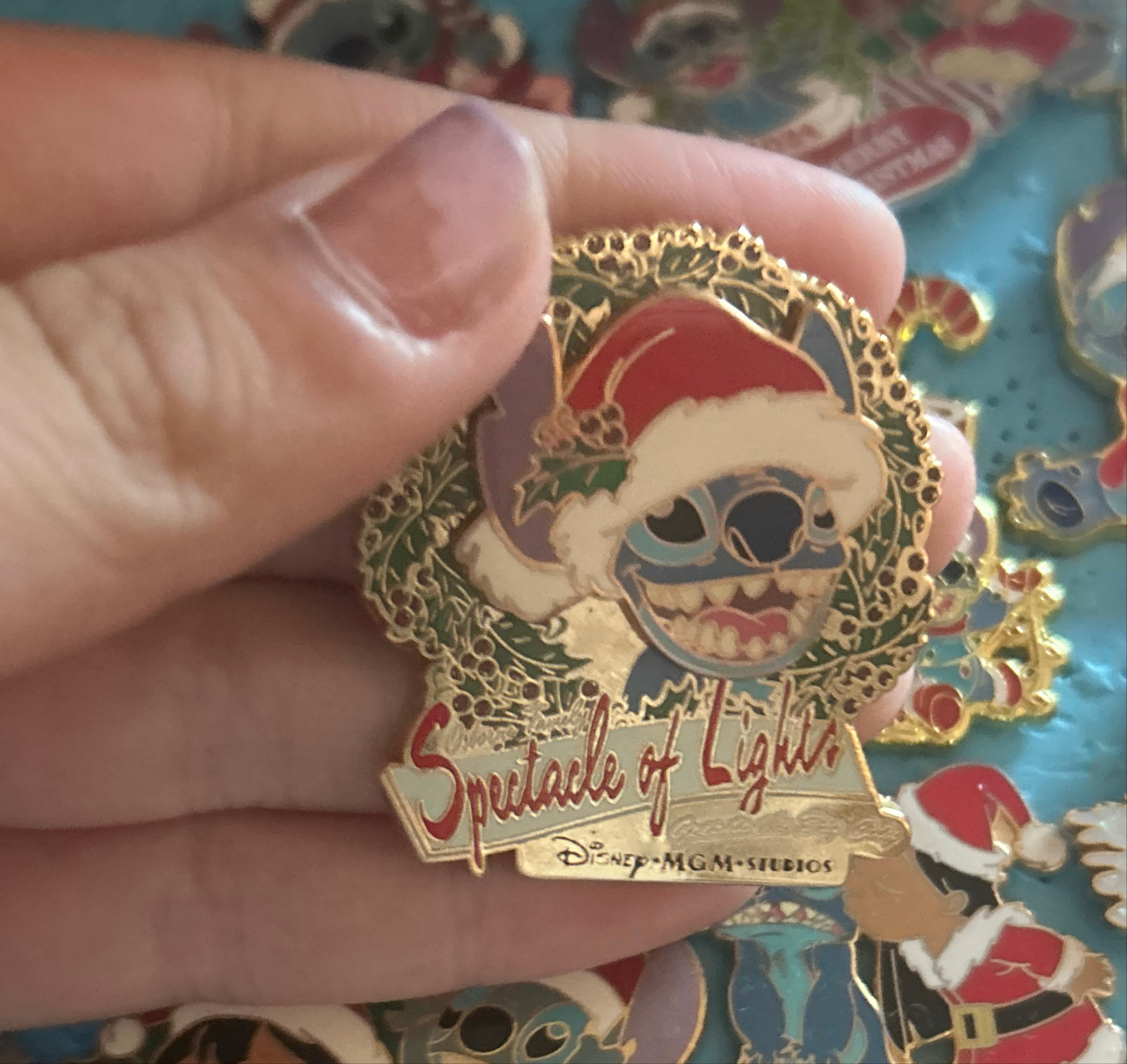 Stitch in Wreath - Osborne Family Spectacle of Lights 2004 - Disney