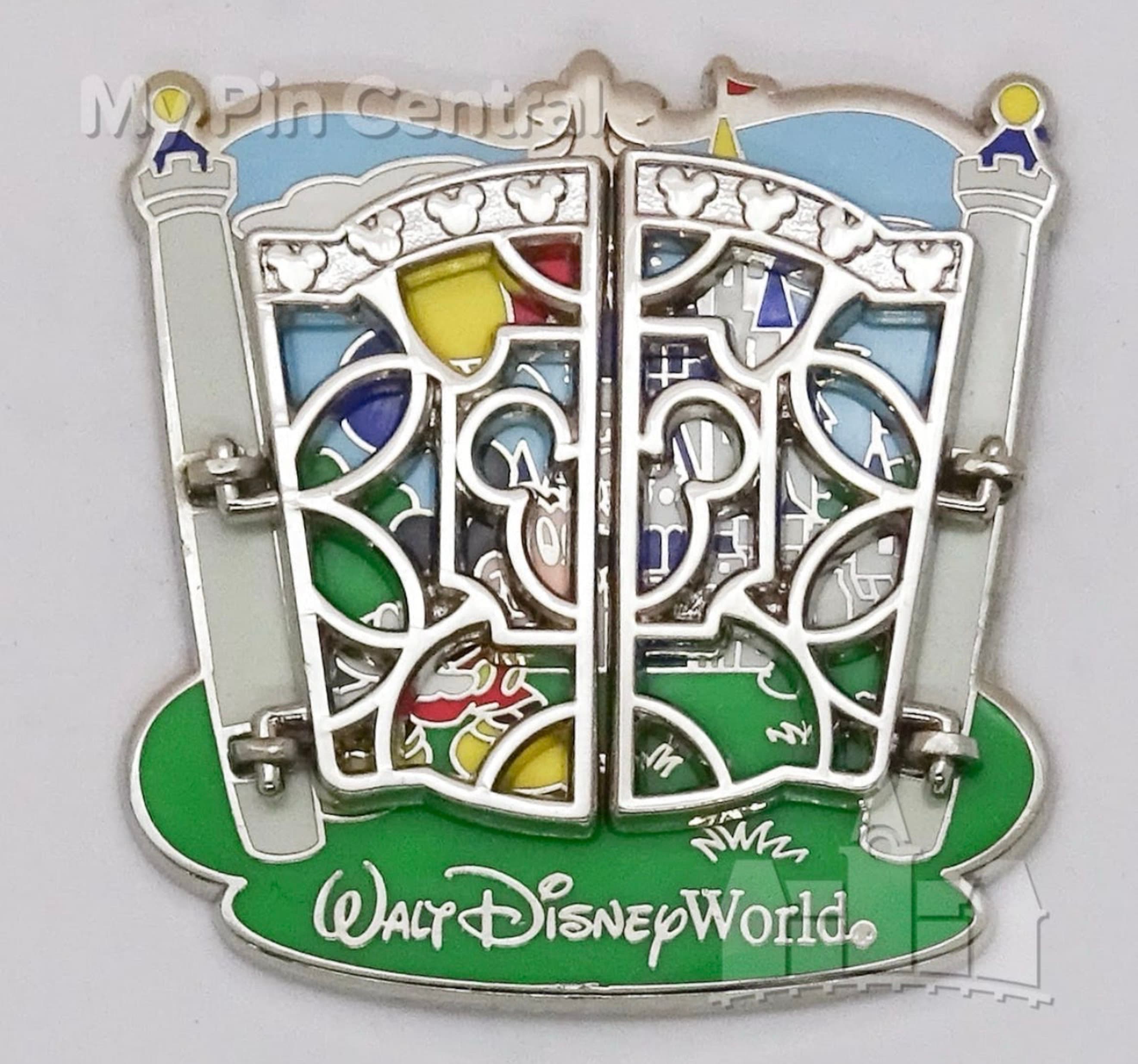 Mickey Mouse Castle Gates Hinged Pin