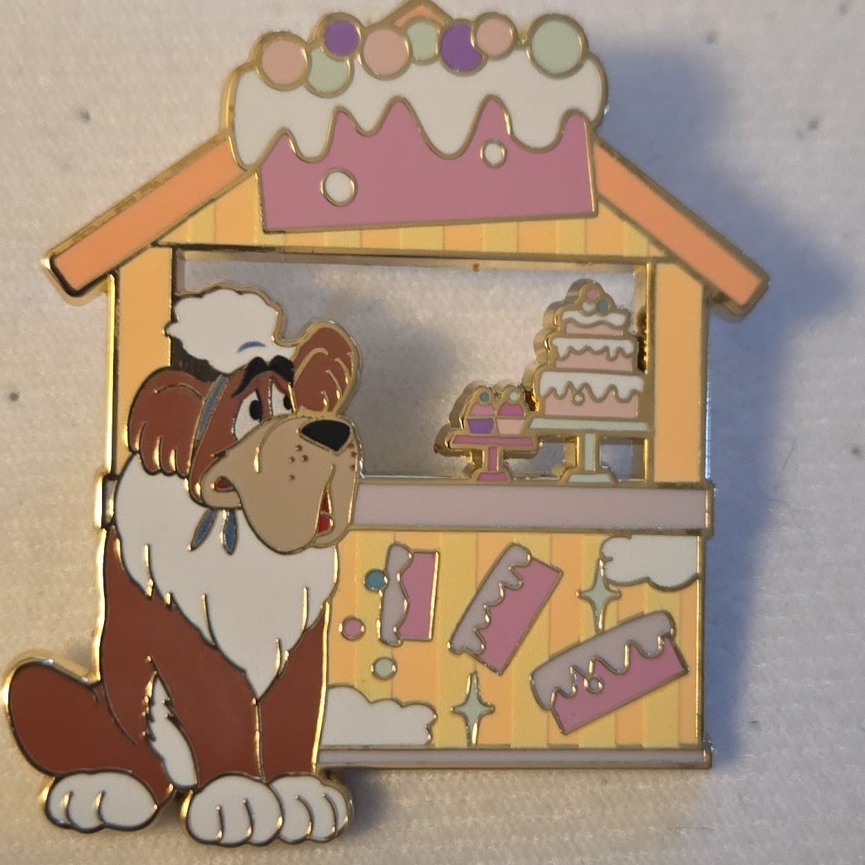 Disney Cats & Dogs Food Stands Blind Box Pin Set