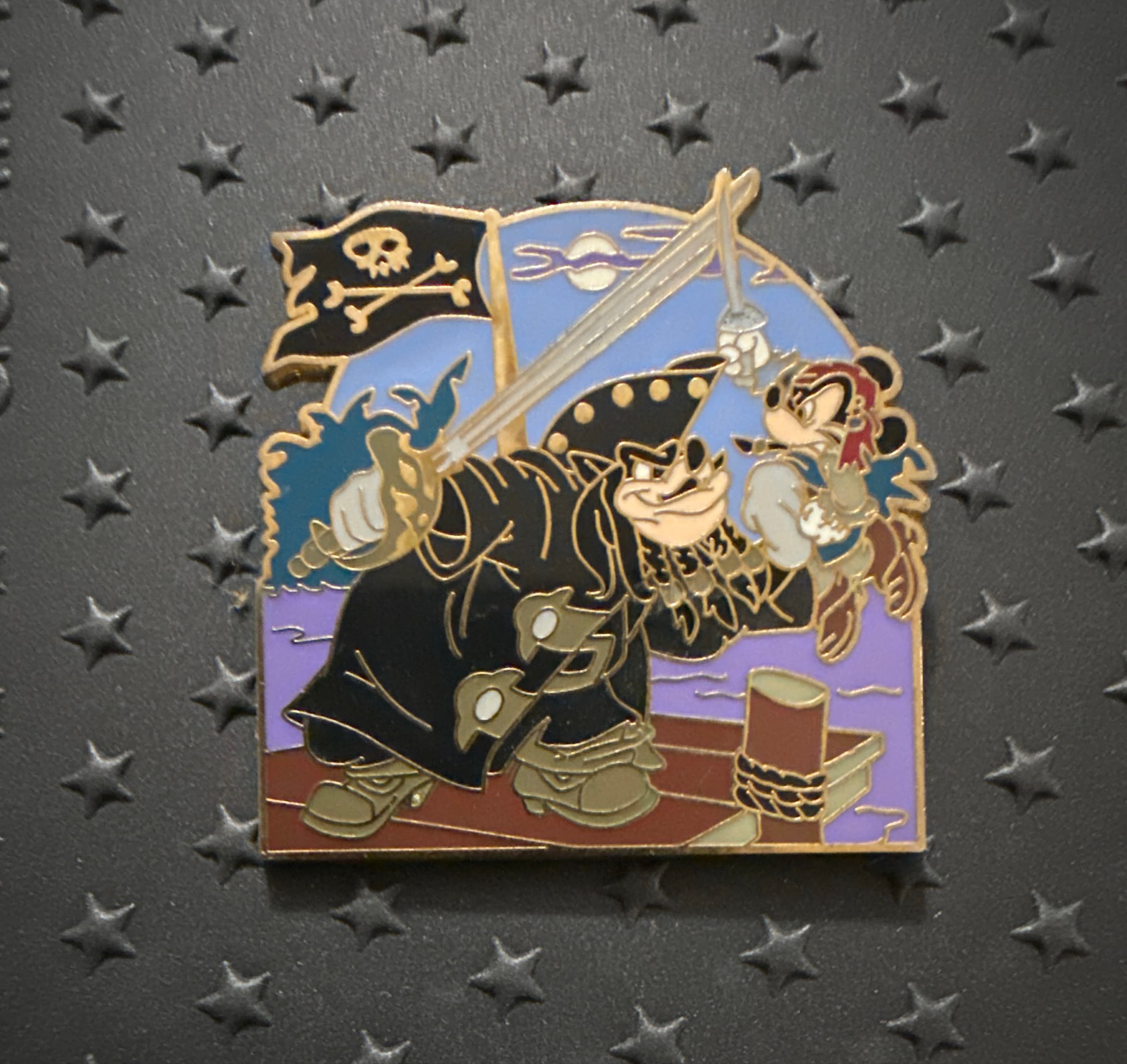 Captain Pete and Mickey Swordfighting