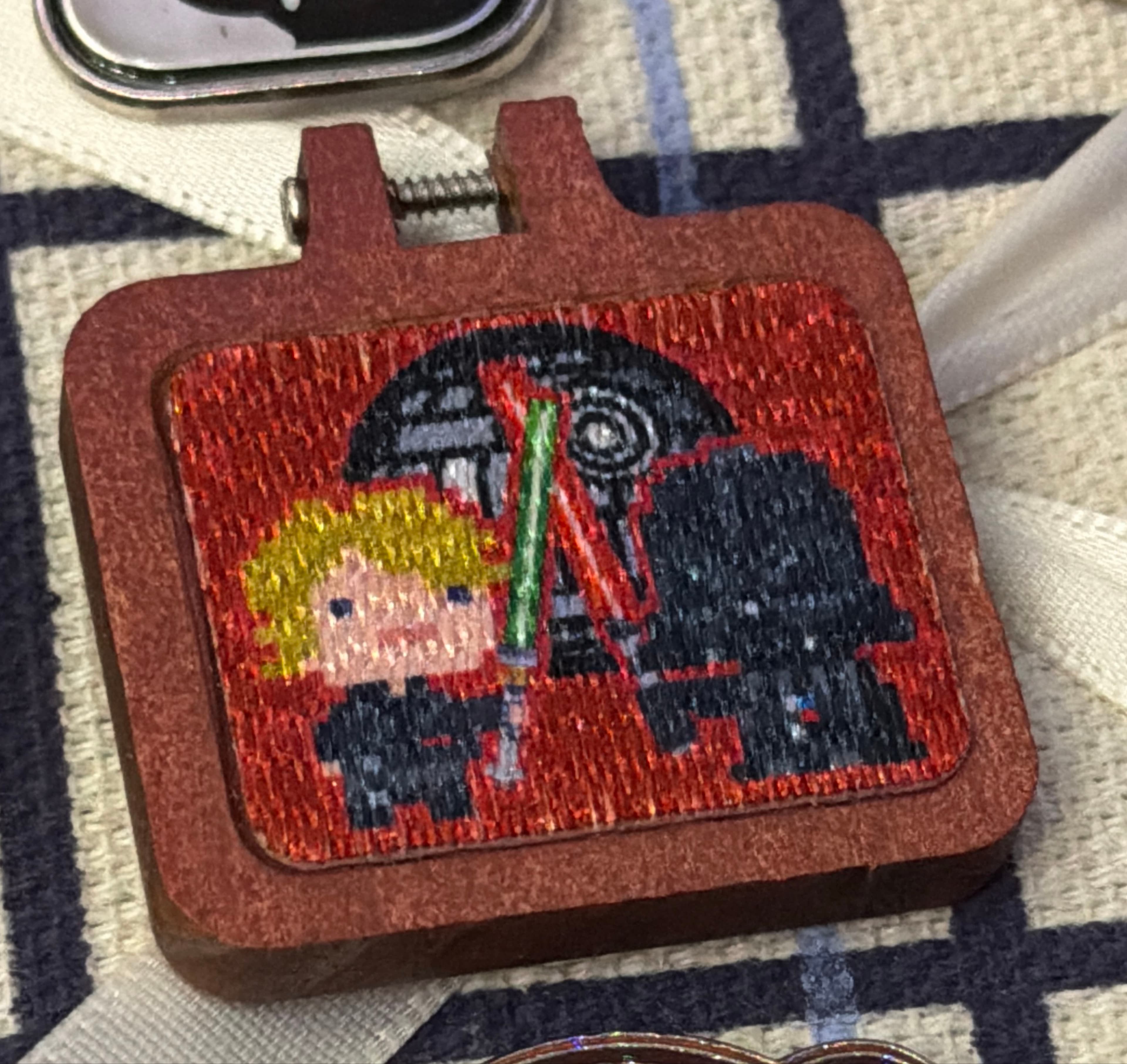 Luke Skywalker vs Darth Vader - Star Wars Cross Stitch Portraits