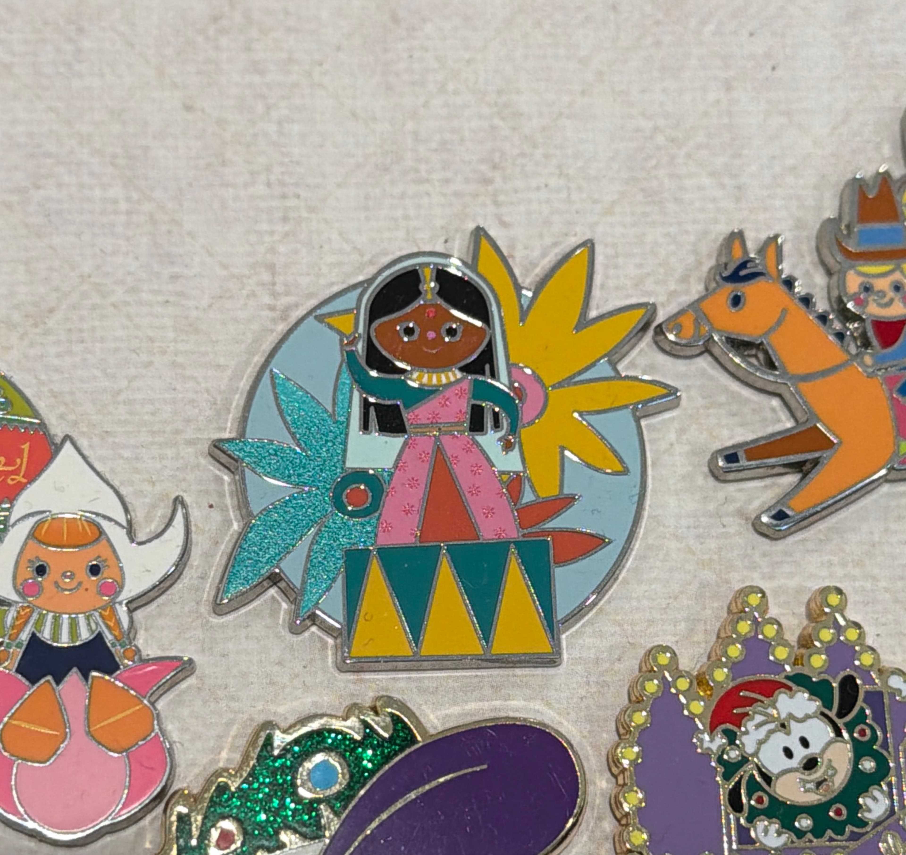 India Girl - Hello "It's A Small World" Mystery Pin Set