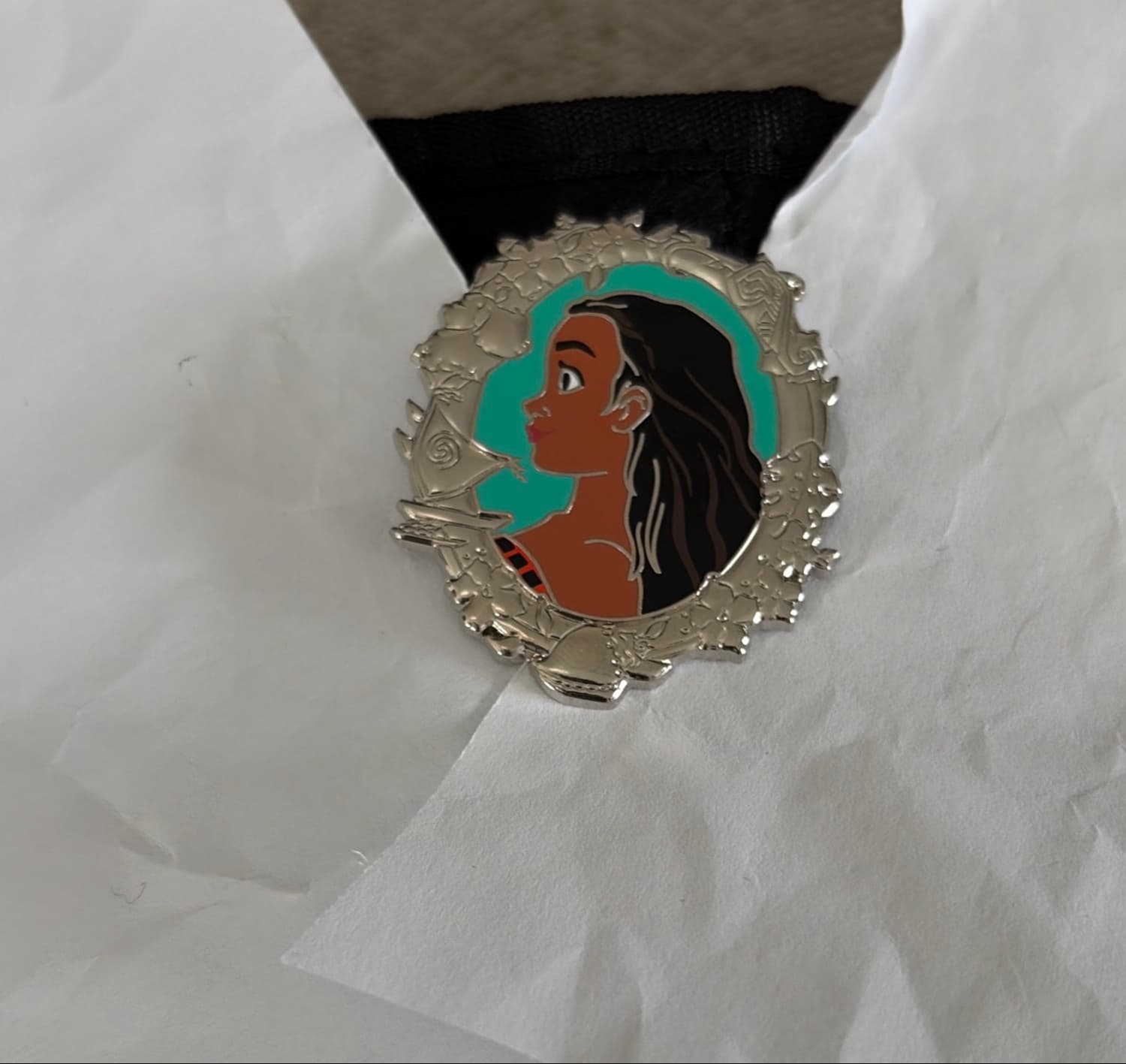 Princess Portrait Silver Frame - Moana