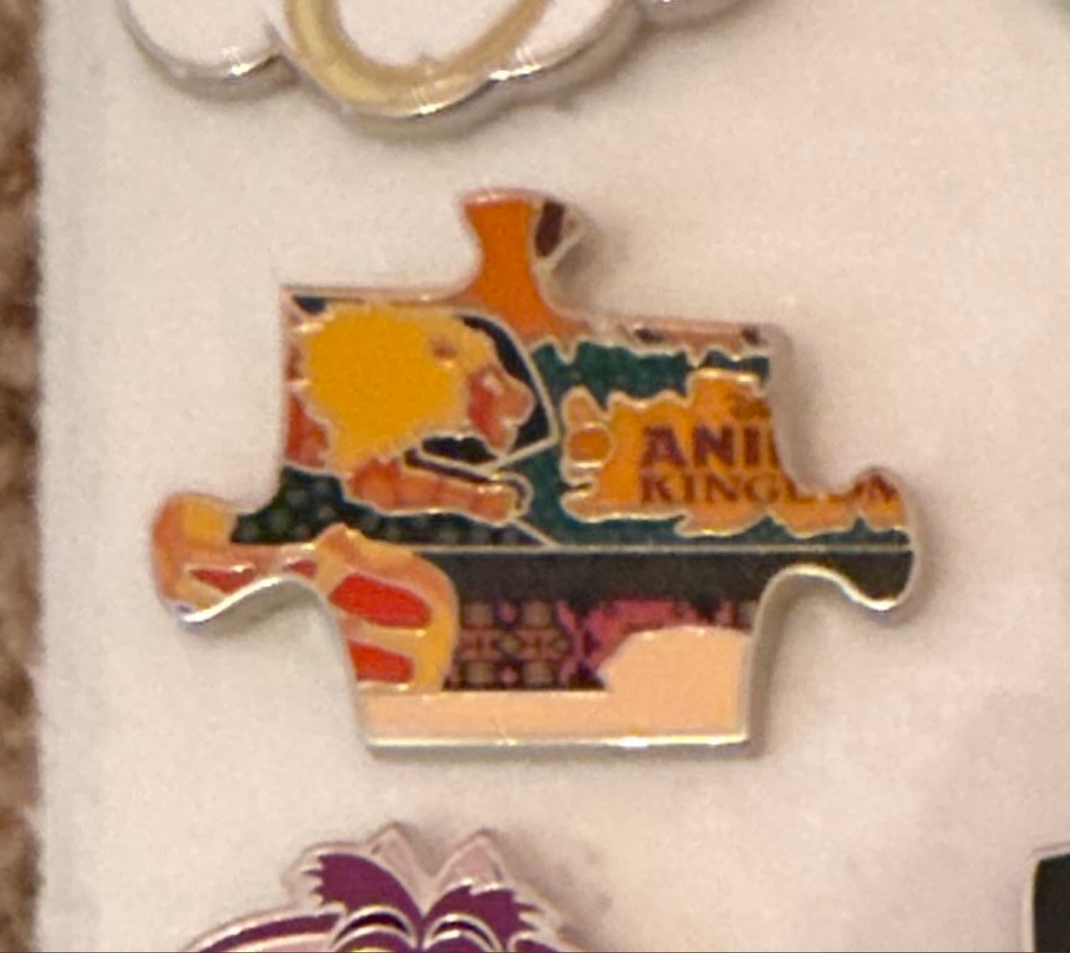 Disney's Animal Kingdom Mystery Puzzle Pin - Lion and Logo Piece