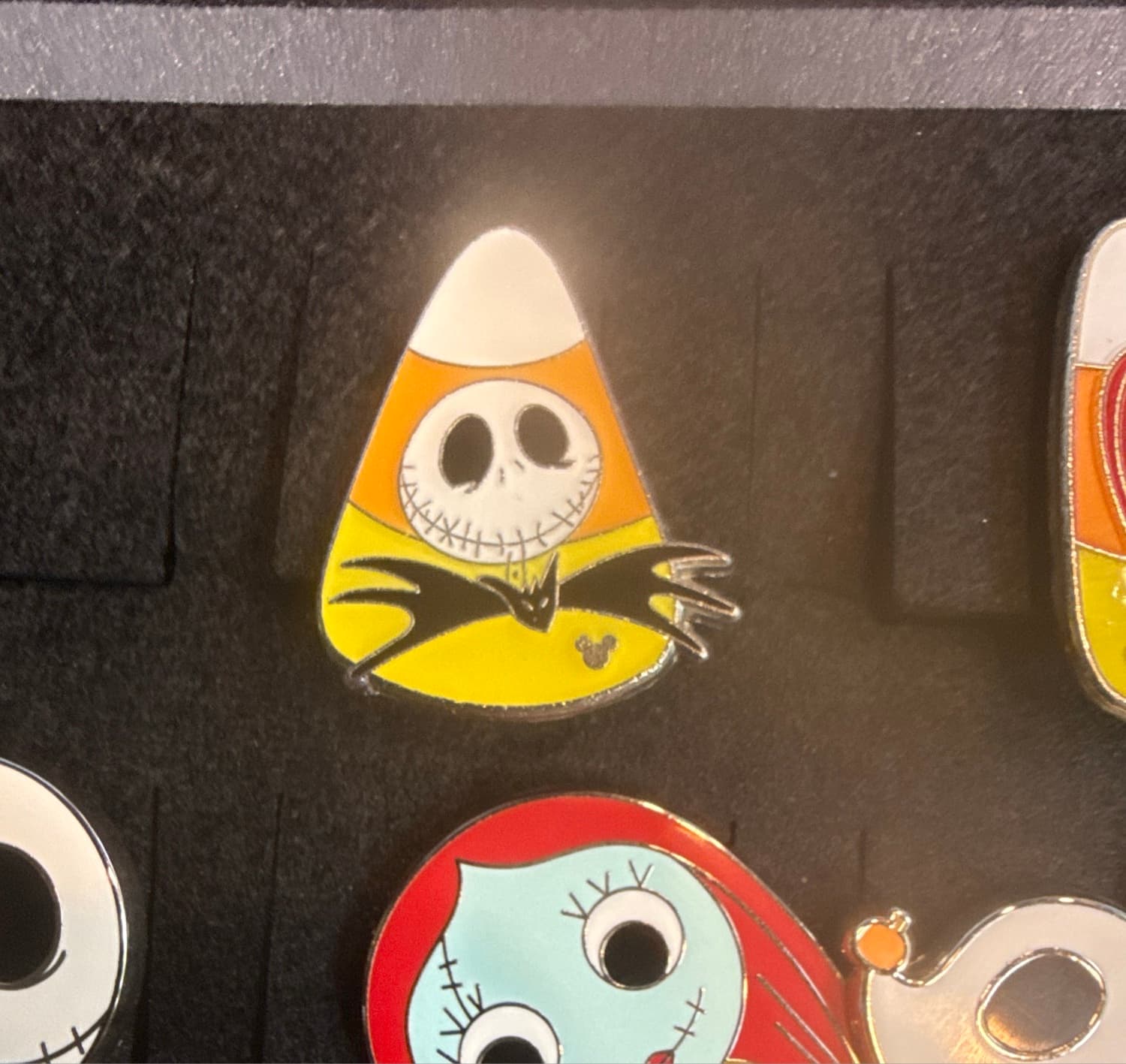 Jack Skellington Nightmare Before Christmas Candy Corn Hidden Mickey Trading Pin
