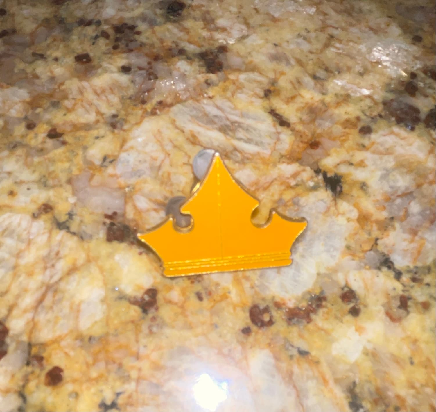 Hidden Mickey Gold Crown Pin