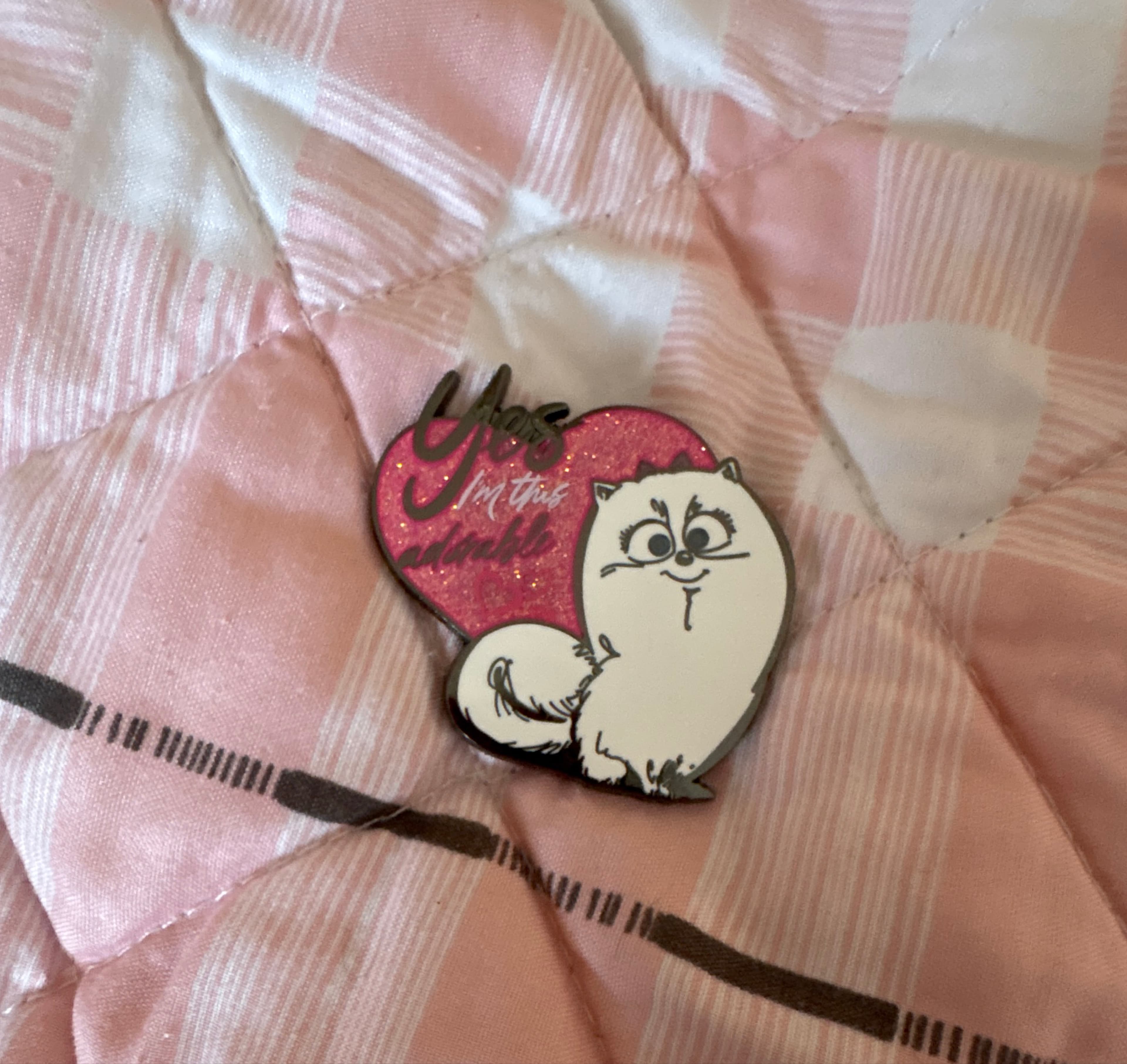 Chloe 'Yes I'm This Adorable' Heart Pin - The Secret Life of Pets