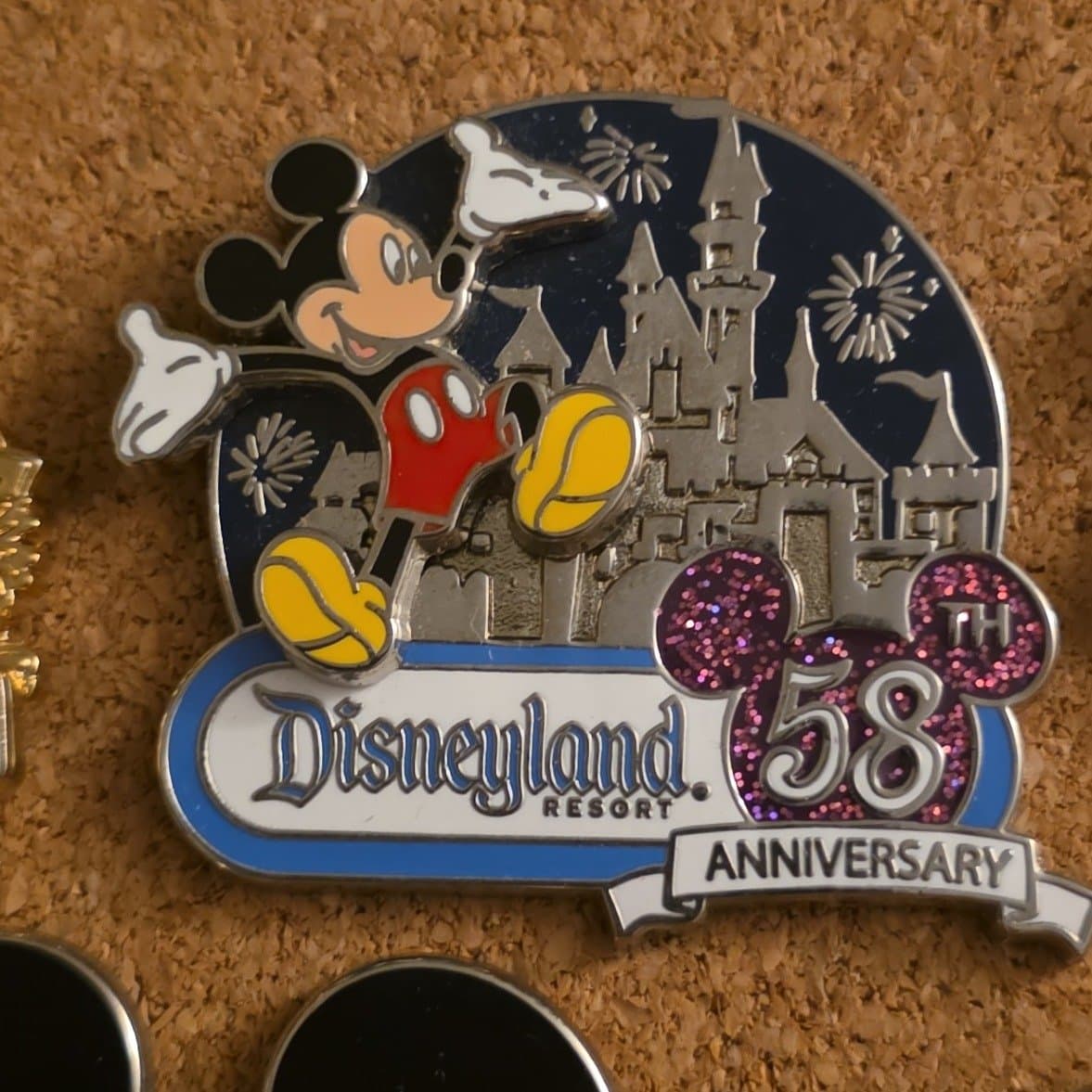 Disneyland Resort 58th Anniversary Mickey Mouse Castle Cast Exclusive Pin