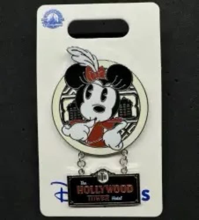 Vintage Minnie Mouse with Dangle - Tower of Terror - Hollywood Tower Hotel