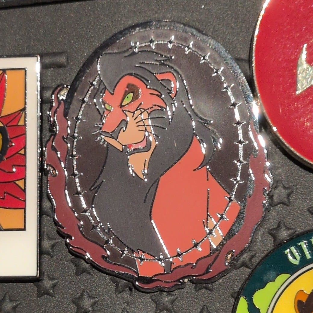 Disney Store Scar Disney Villains Pin, The Lion King front