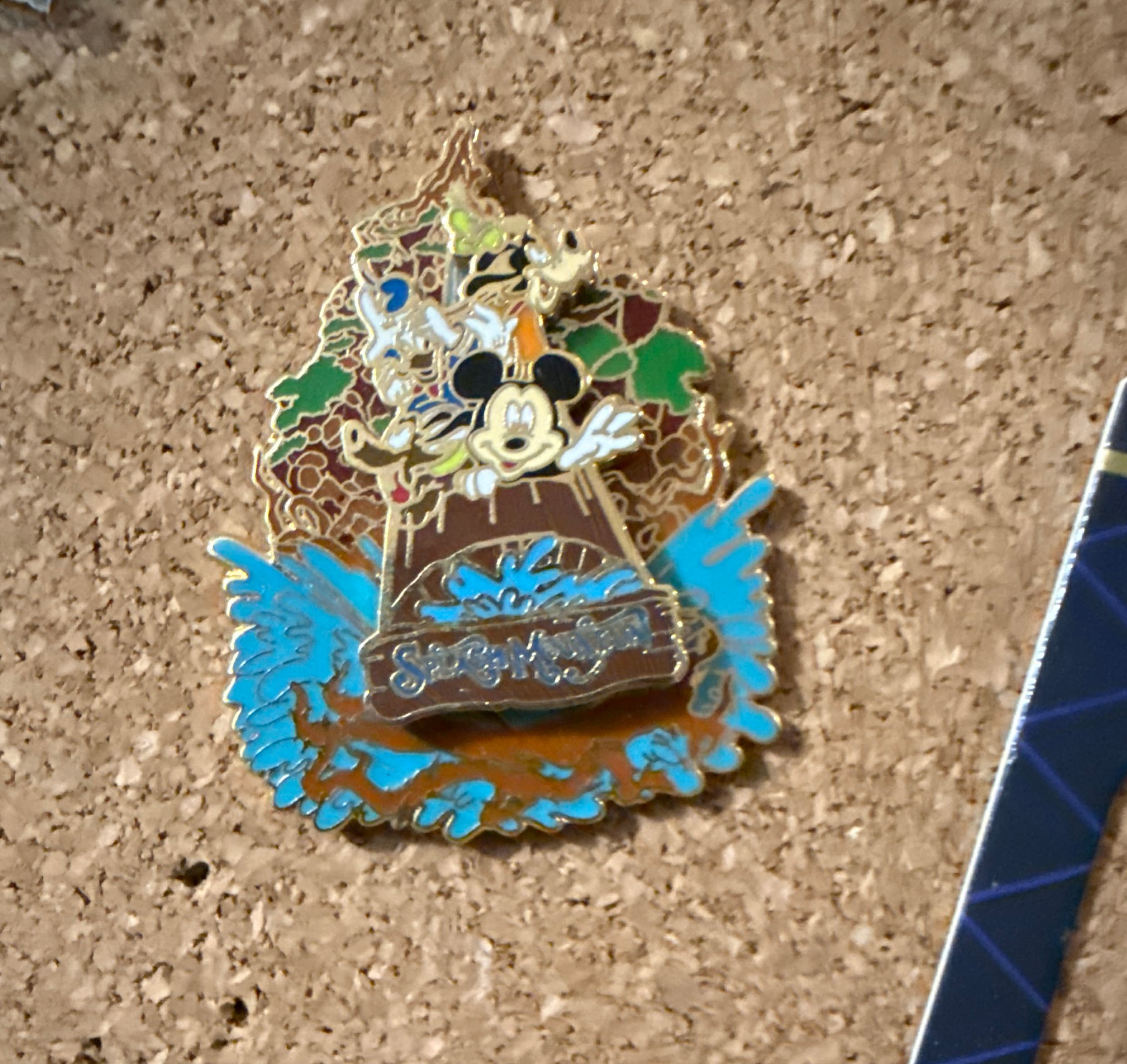 Mickey, Pluto, Donald, Goofy - Splash Mountain Log Flume Slider Pin