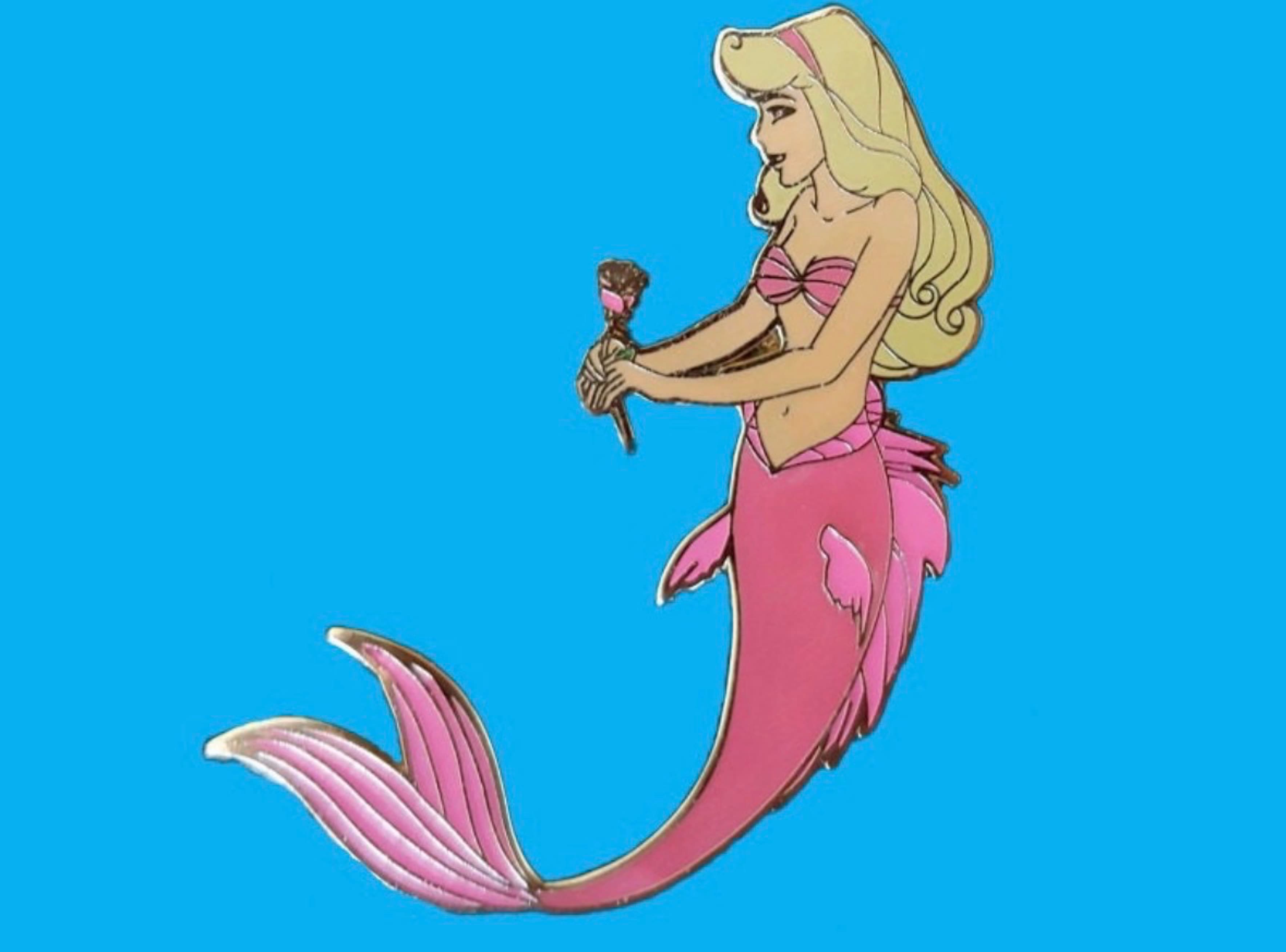 Aurora as Mermaid - Fantasy Pin